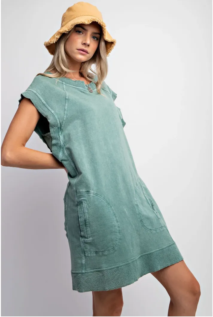 Moss Midi Terry Knit Dress