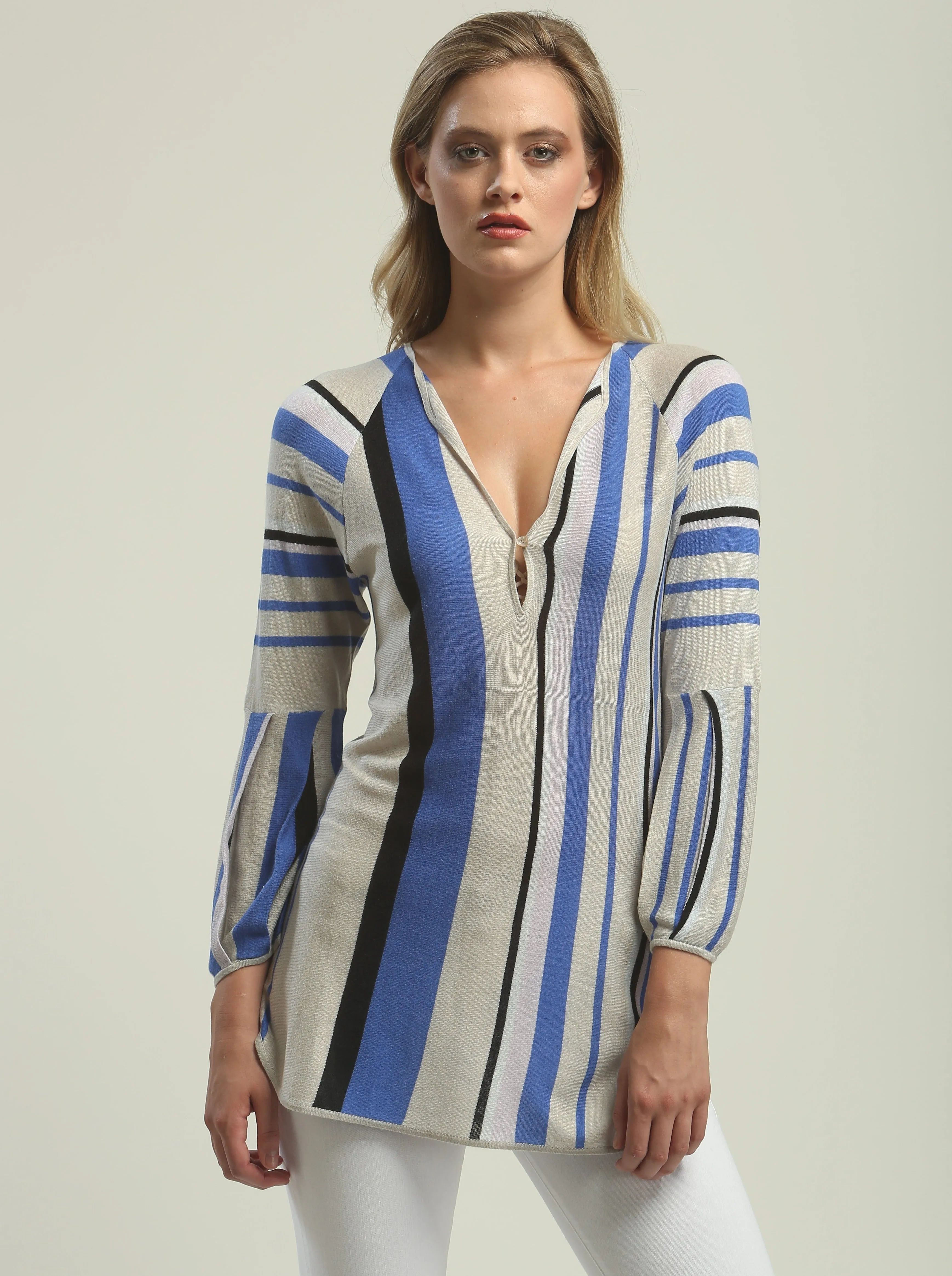 Multi-Color Stripe Tunic