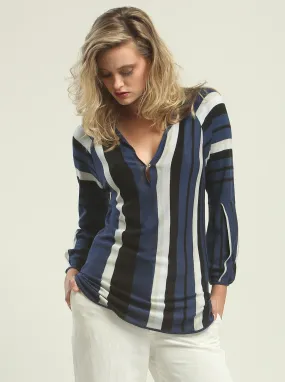 Multi-Color Stripe Tunic