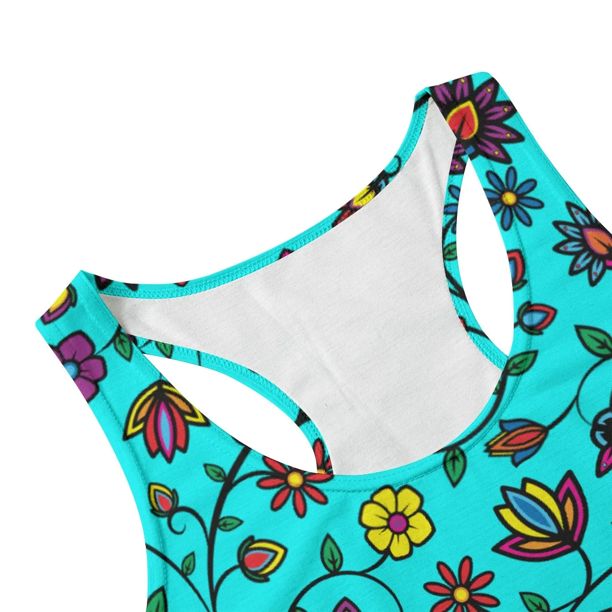 Nature's Nexus Turquoise Eco-friendly Women's Tank Top