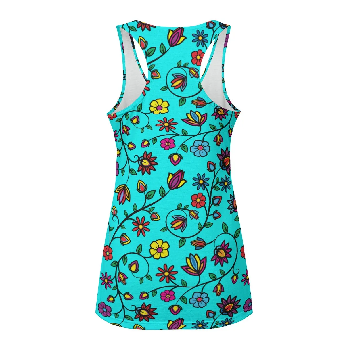 Nature's Nexus Turquoise Eco-friendly Women's Tank Top