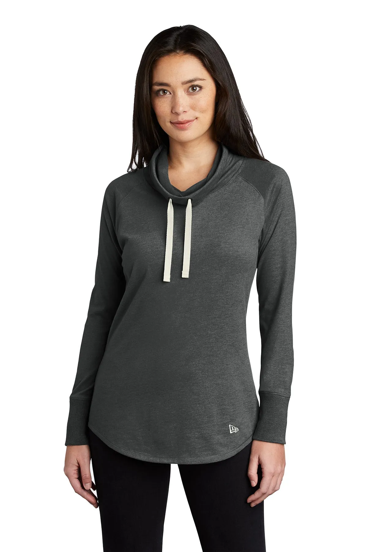 New Era Ladies Sueded Cotton Custom Cowls, Black Heather