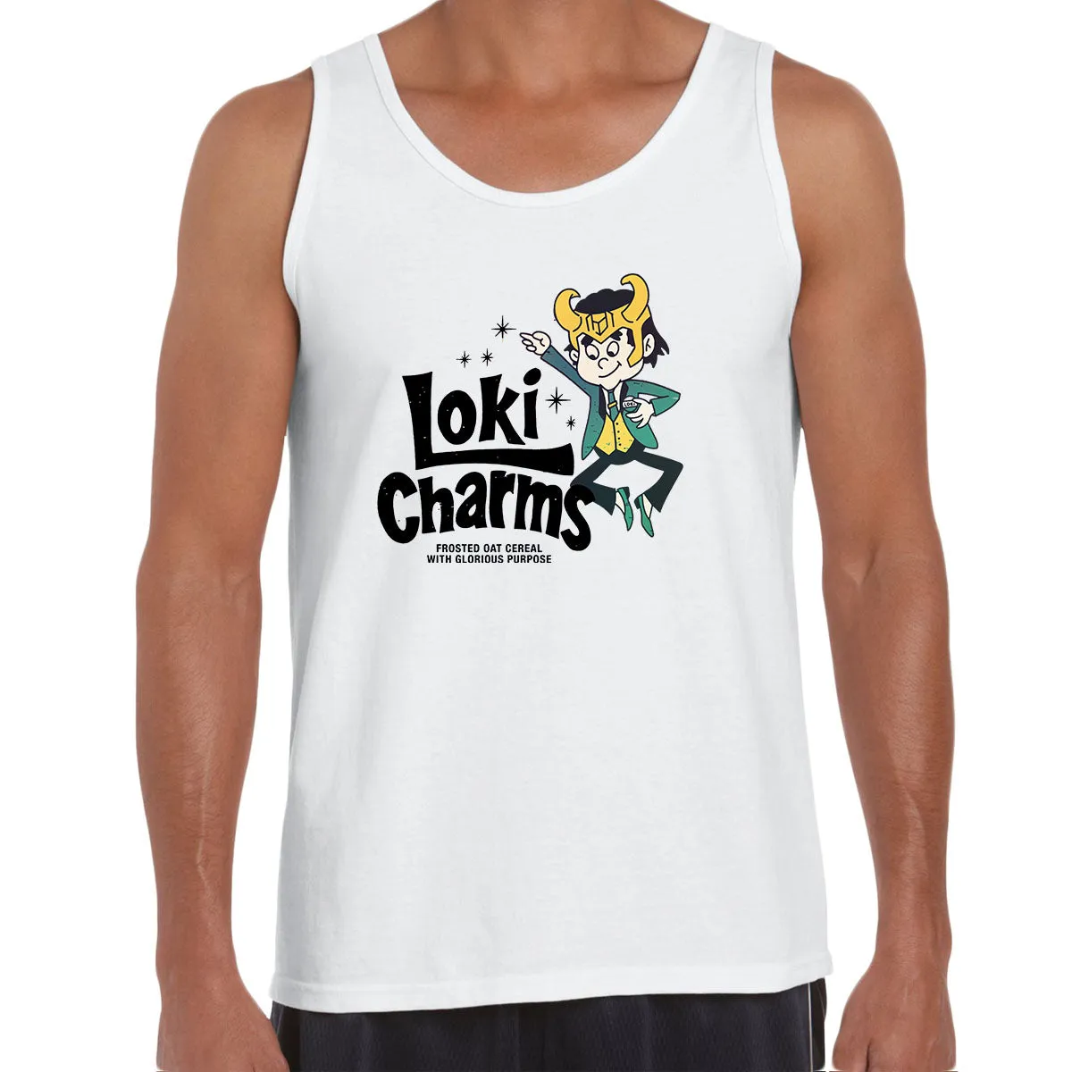 New Loki Oat Cereals Variant Tom Hiddleston Adults Marvel TVA Funny Unisex Tank Top