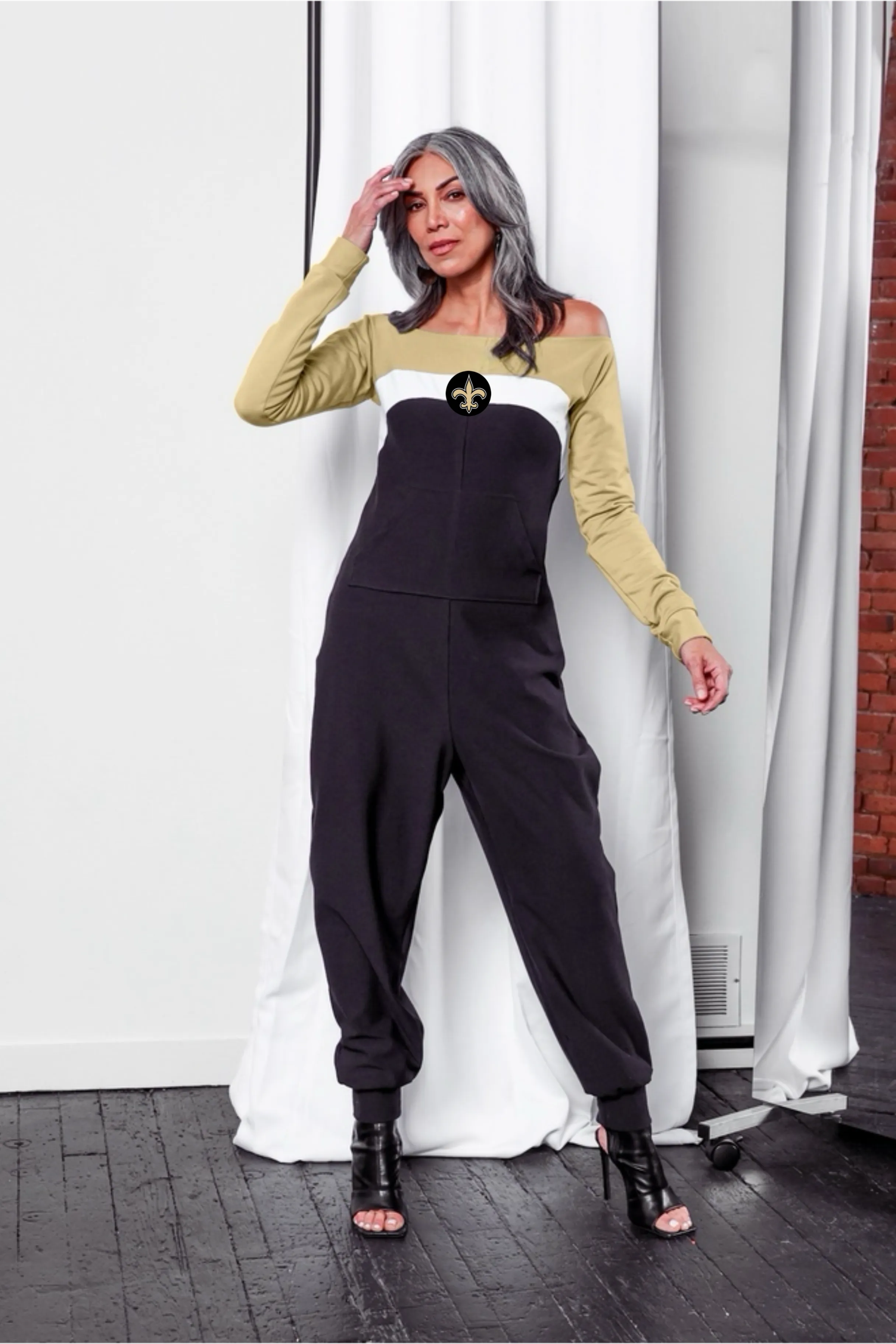 New Orleans Saints Color Block Jumpsuit