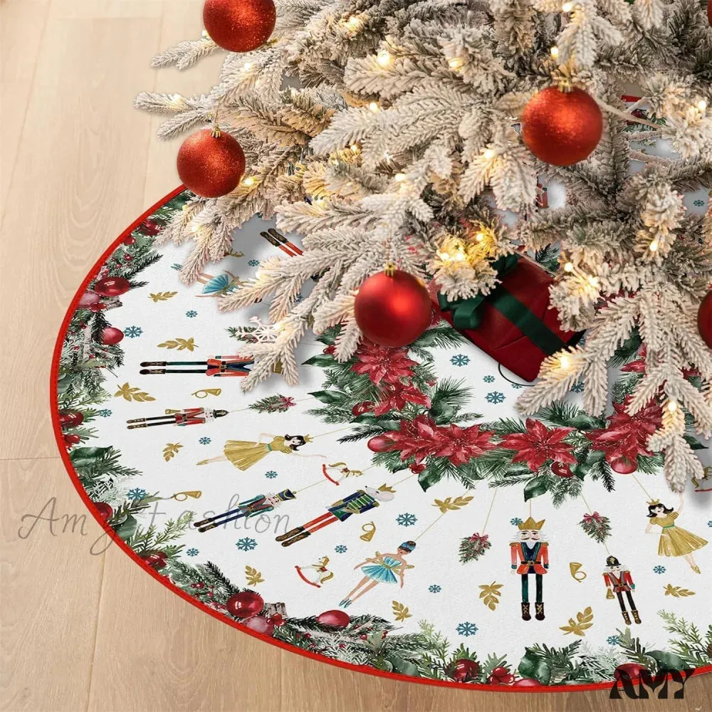 Nutcrackers Pencil Tree Skirt - 48"