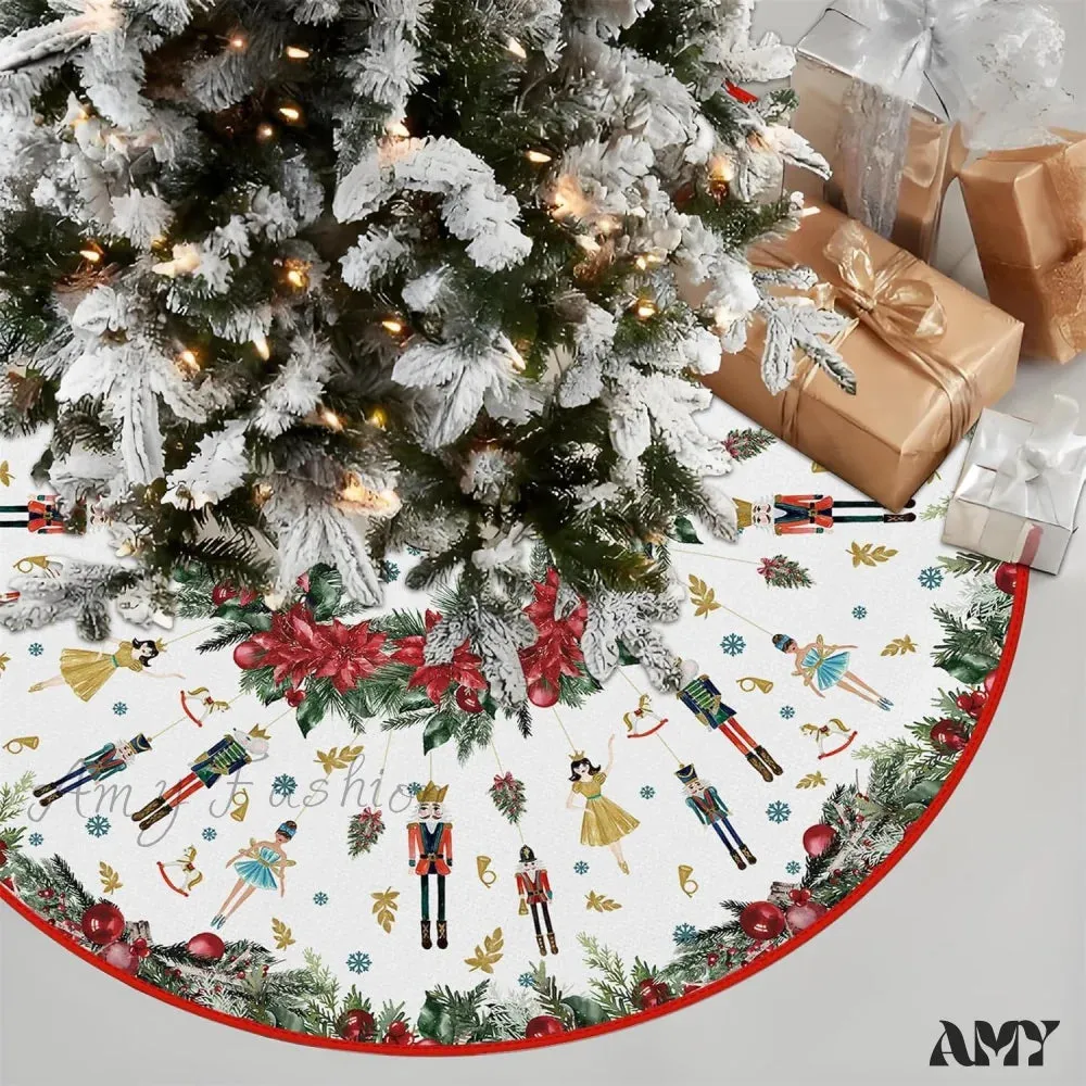 Nutcrackers Pencil Tree Skirt - 48"