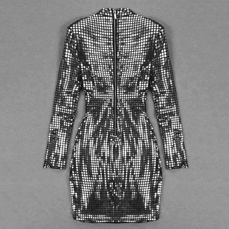 O-Neck Bodycon Mini Party Dress