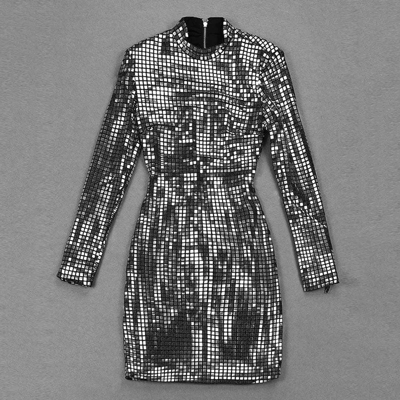 O-Neck Bodycon Mini Party Dress