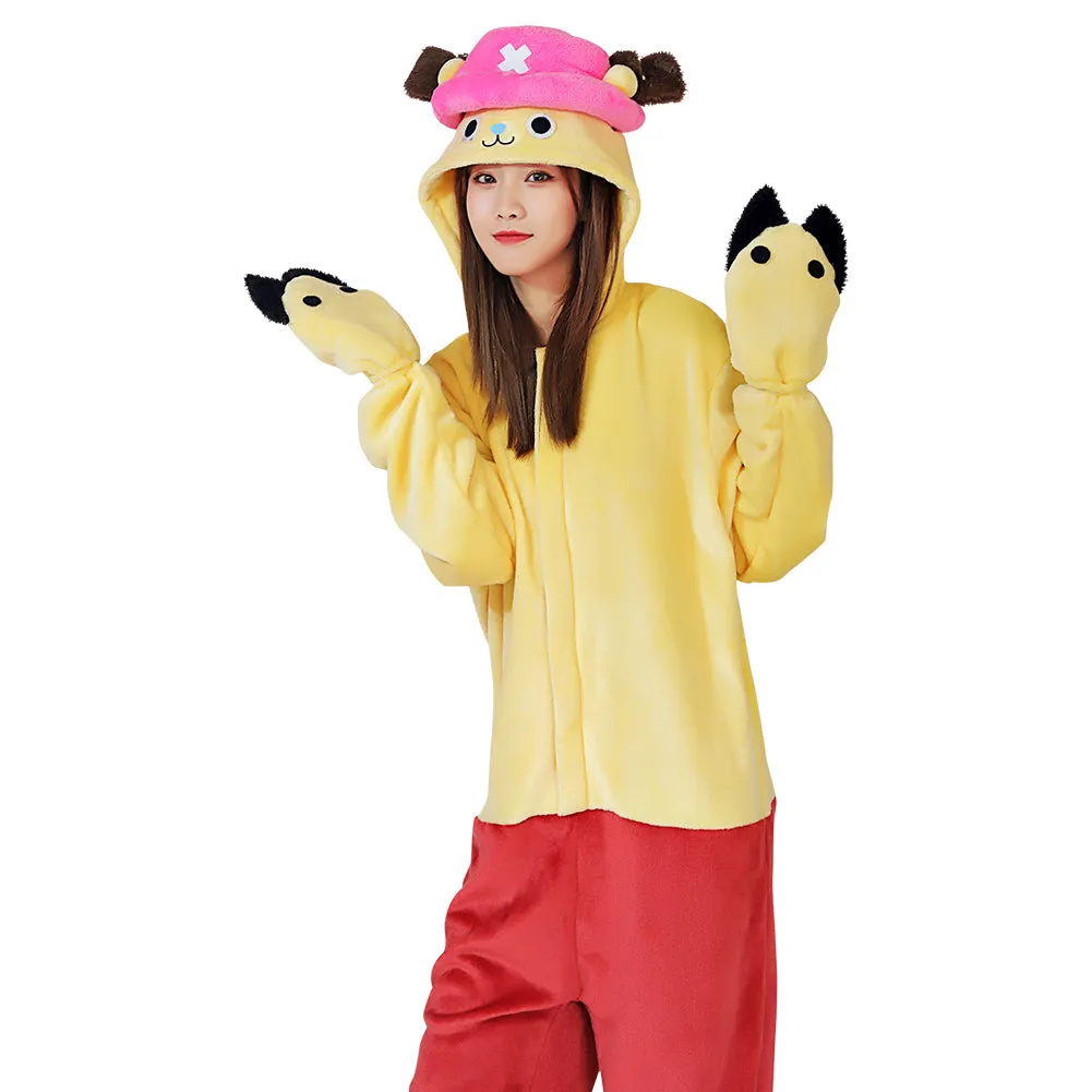 One piece ·Chopper Pajama Adult Unisex Onesies Polyester Sleepwear Pyjamas Halloween Carnival Costume Cosplay Costume