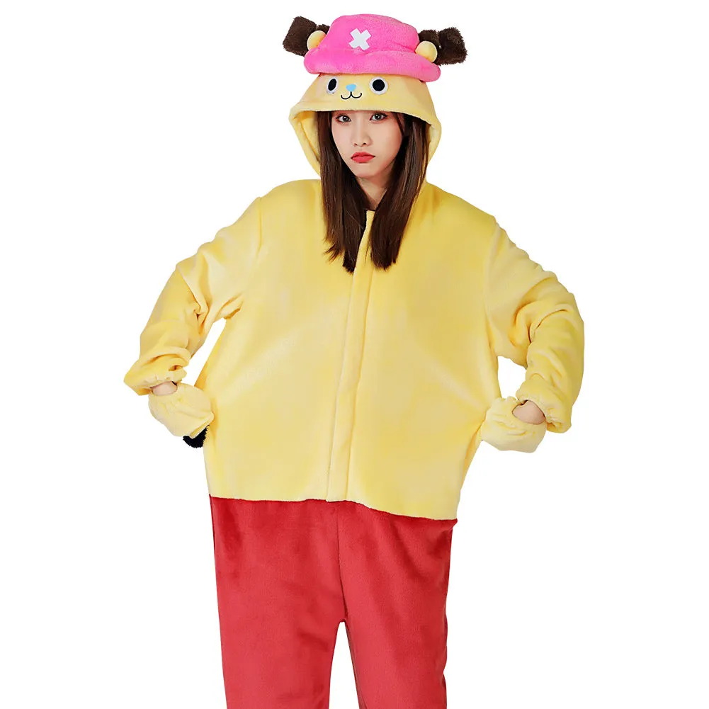 One piece ·Chopper Pajama Adult Unisex Onesies Polyester Sleepwear Pyjamas Halloween Carnival Costume Cosplay Costume