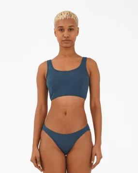Organic Cotton Bra- Blue