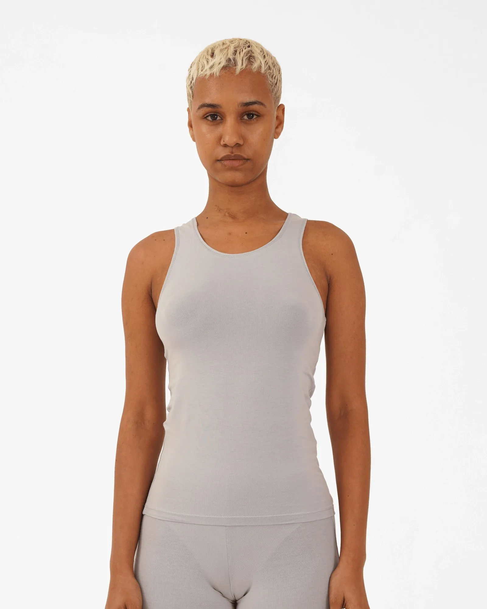 Organic Cotton Tank Top- Pack of 2- Blue, Grey