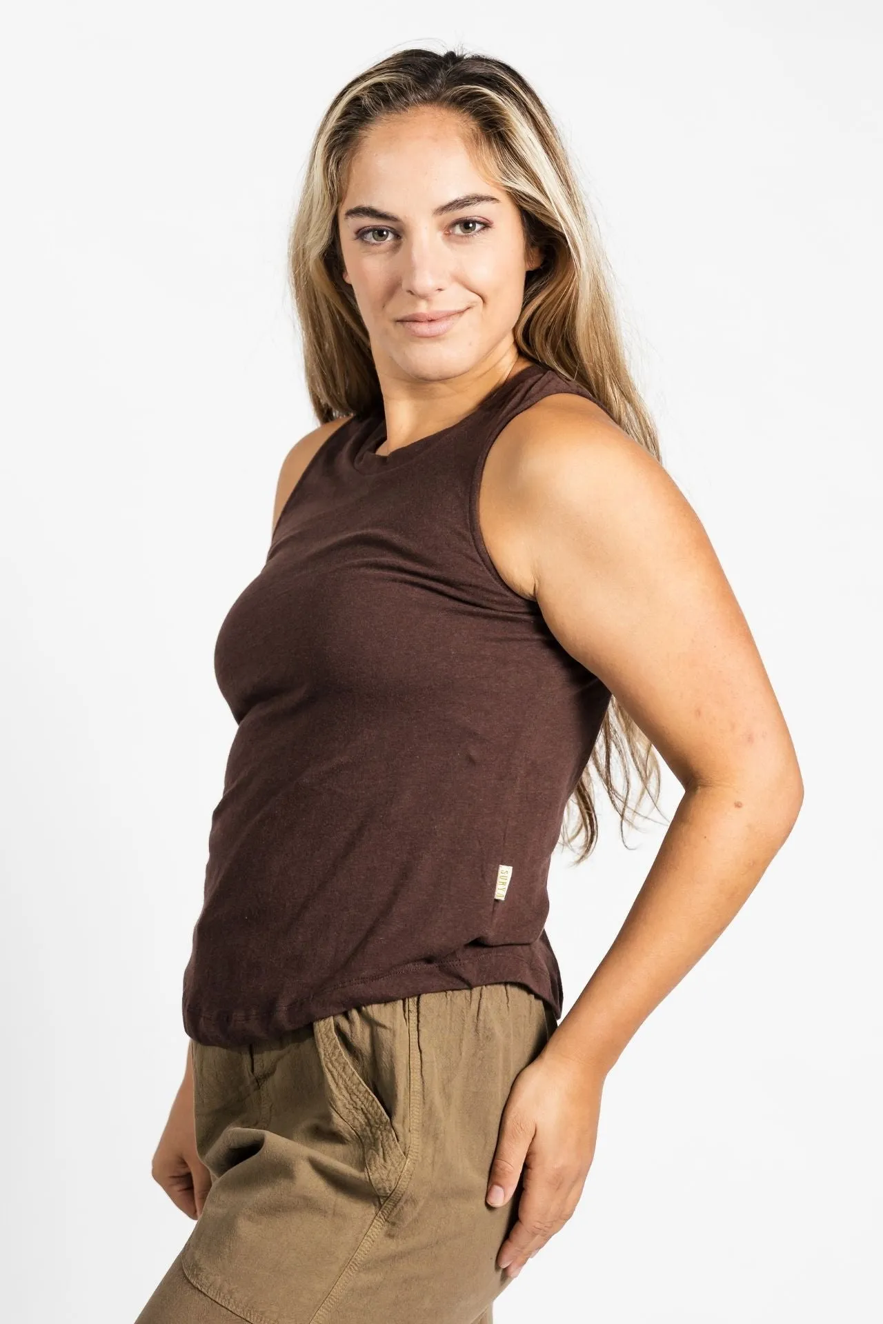 Organic Tank Top - Chocolate