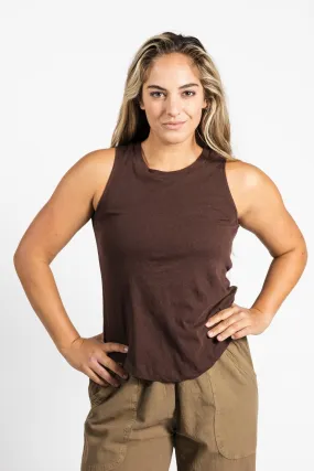 Organic Tank Top - Chocolate