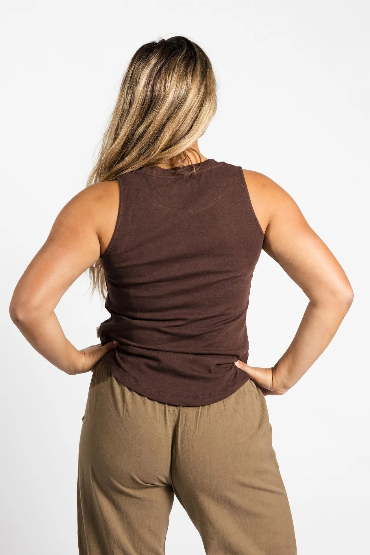 Organic Tank Top - Chocolate