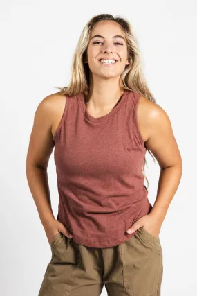 Organic Tank Top - Dusty Mauve