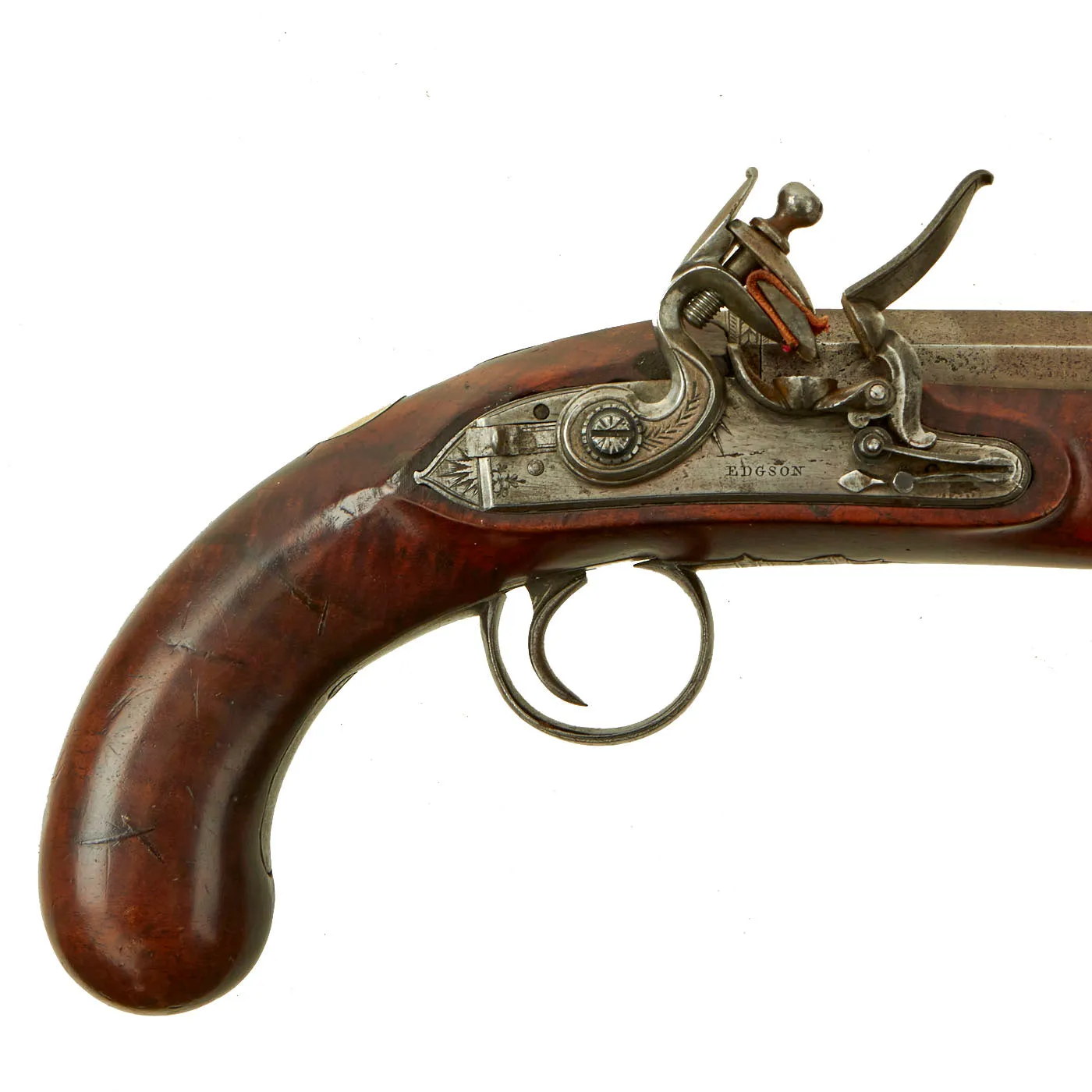 Original British Upmarket .65” Bore Flintlock Overcoat Pistol by John Edgson of Stamford, Lincolnshire - circa 1805
