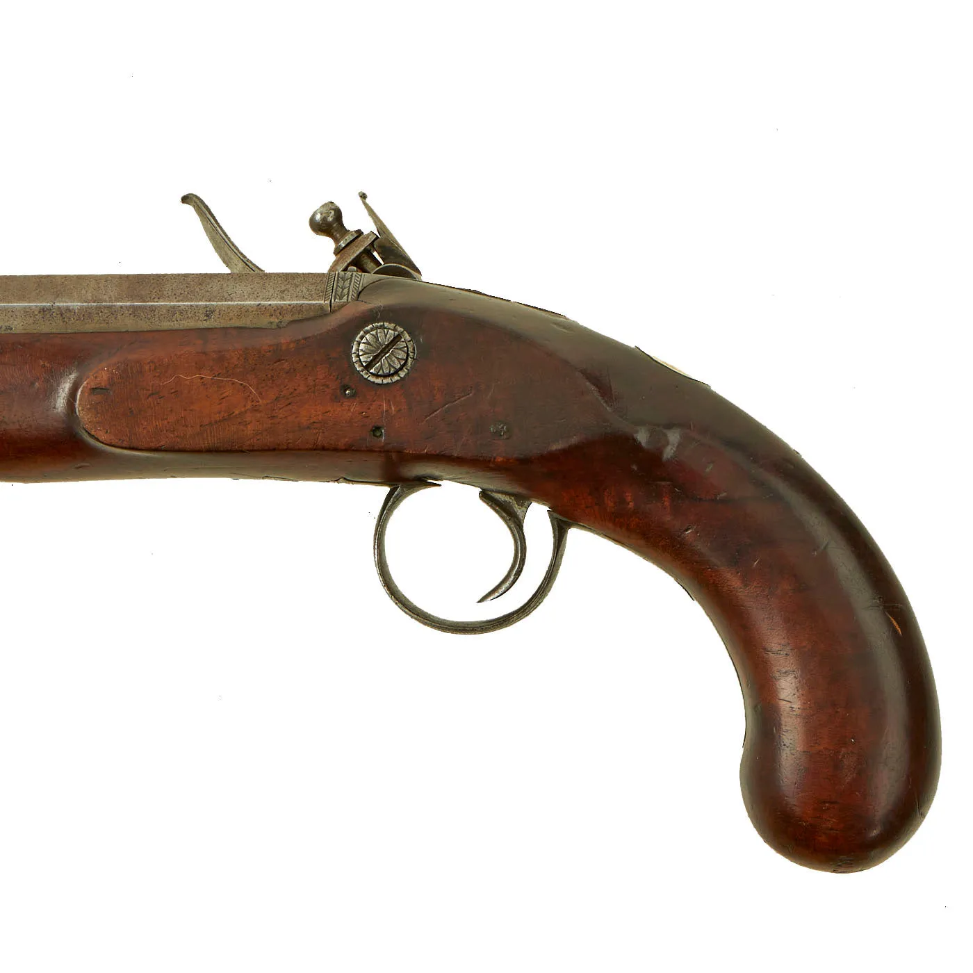 Original British Upmarket .65” Bore Flintlock Overcoat Pistol by John Edgson of Stamford, Lincolnshire - circa 1805