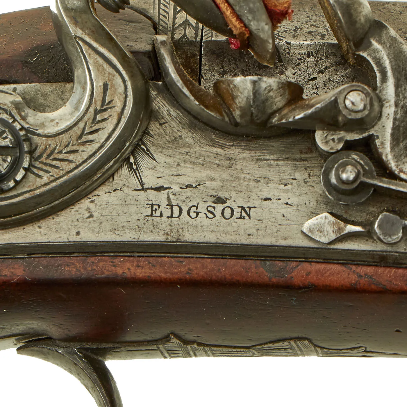 Original British Upmarket .65” Bore Flintlock Overcoat Pistol by John Edgson of Stamford, Lincolnshire - circa 1805