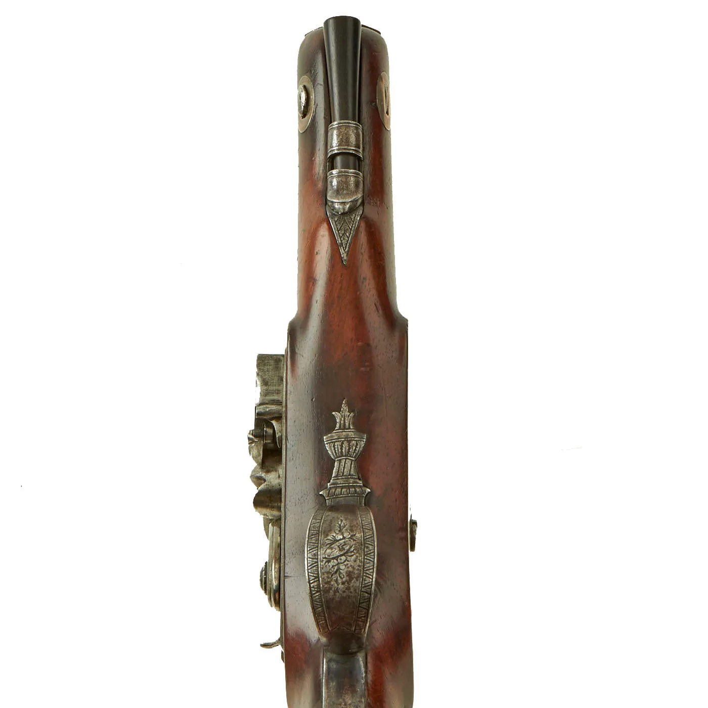 Original British Upmarket .65” Bore Flintlock Overcoat Pistol by John Edgson of Stamford, Lincolnshire - circa 1805