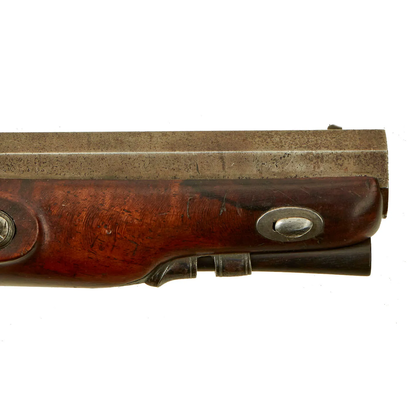 Original British Upmarket .65” Bore Flintlock Overcoat Pistol by John Edgson of Stamford, Lincolnshire - circa 1805