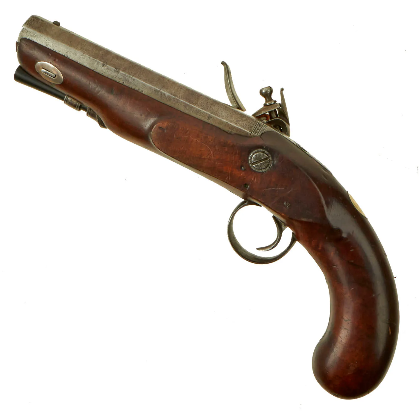 Original British Upmarket .65” Bore Flintlock Overcoat Pistol by John Edgson of Stamford, Lincolnshire - circa 1805