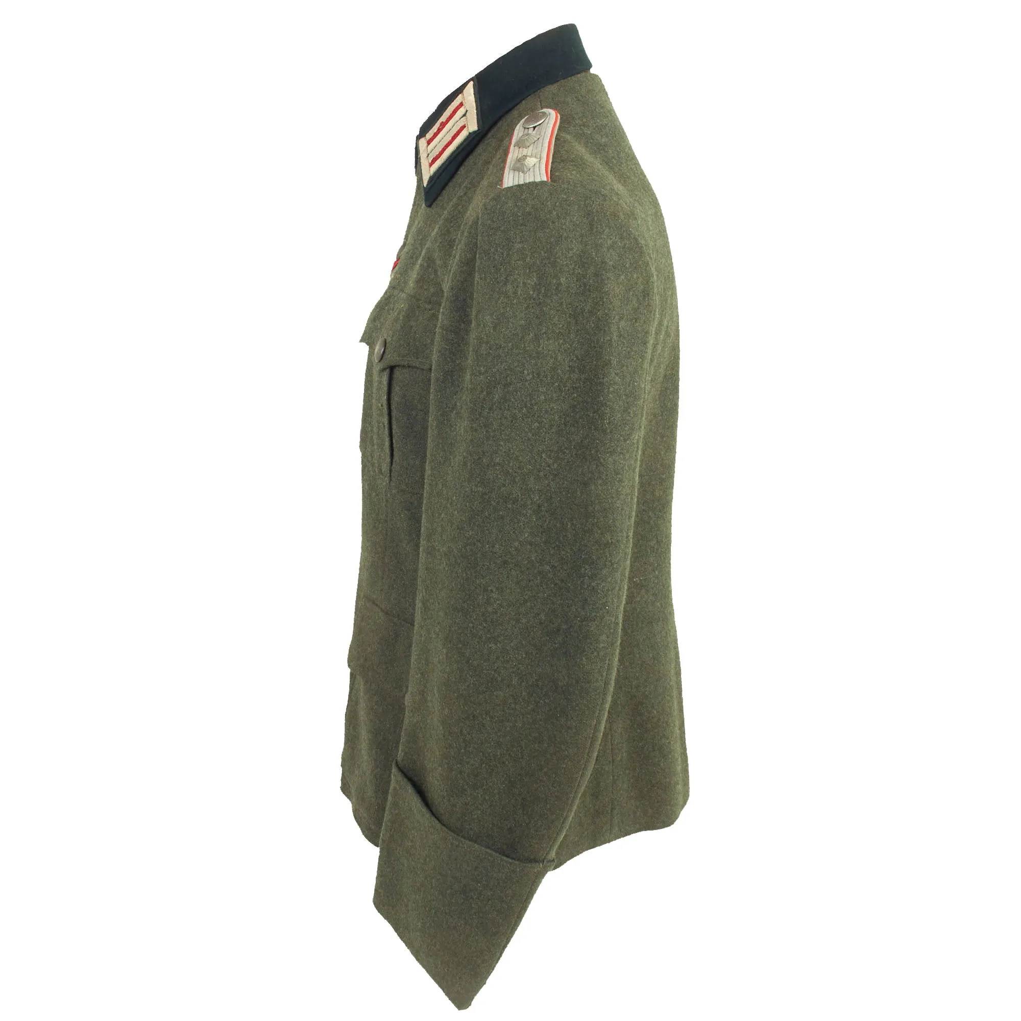 Original German WWII Early Heer Artillery Reserve Hauptmann Officer's M36 Field Tunic with Eastern Medal Ribbon