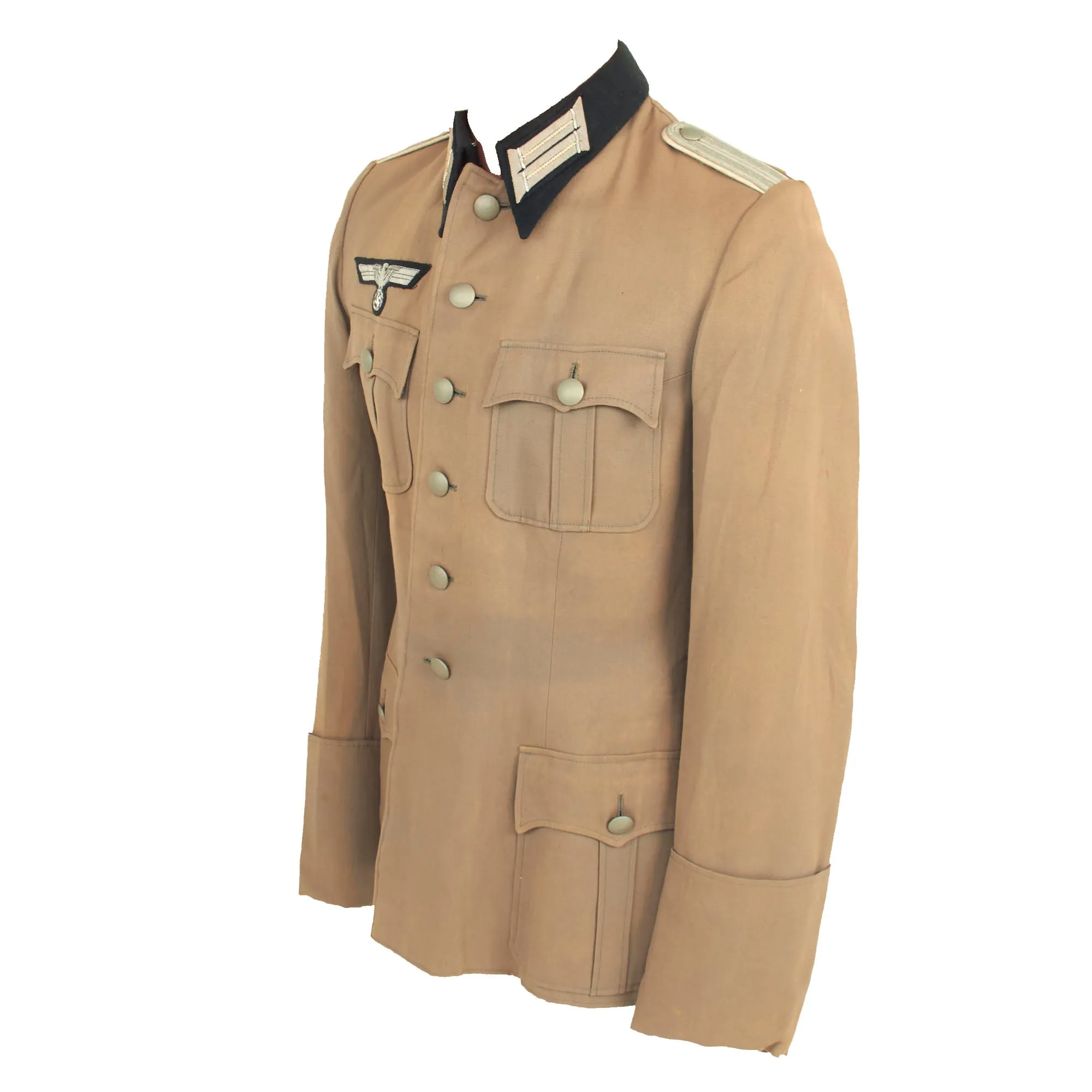 Original German WWII Heer Infantry Leutnant Officer's Summer Weight M36 Field Tunic