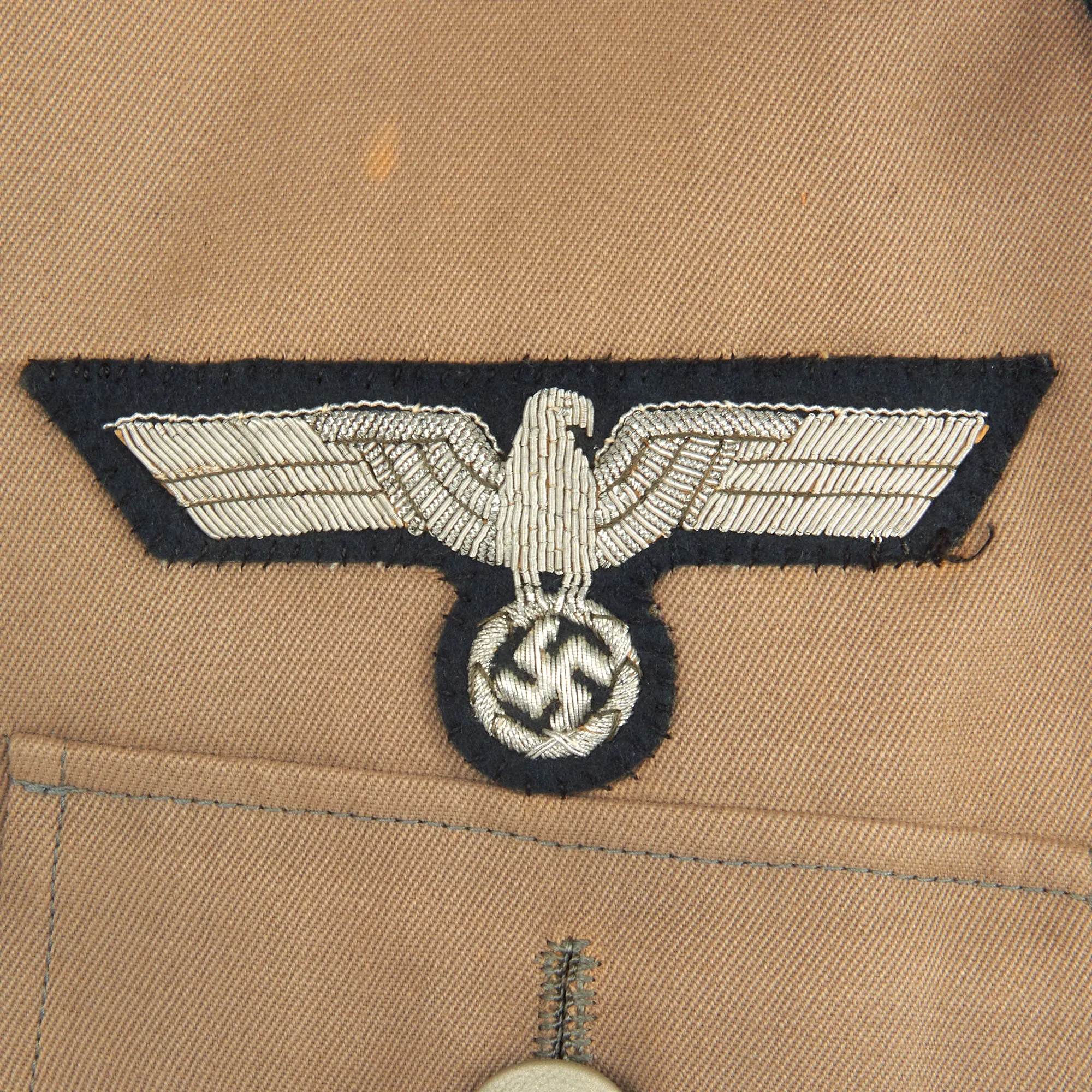 Original German WWII Heer Infantry Leutnant Officer's Summer Weight M36 Field Tunic