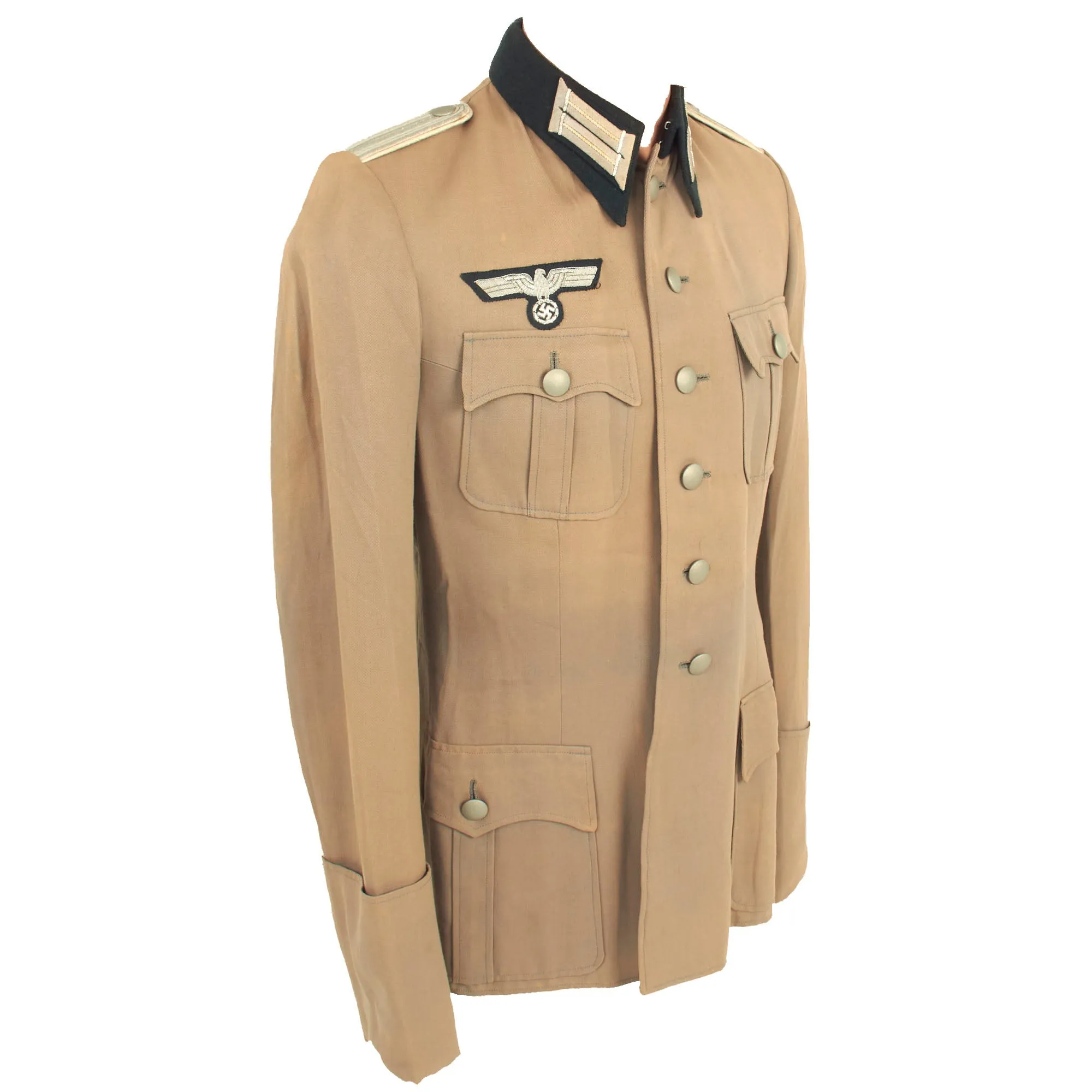 Original German WWII Heer Infantry Leutnant Officer's Summer Weight M36 Field Tunic