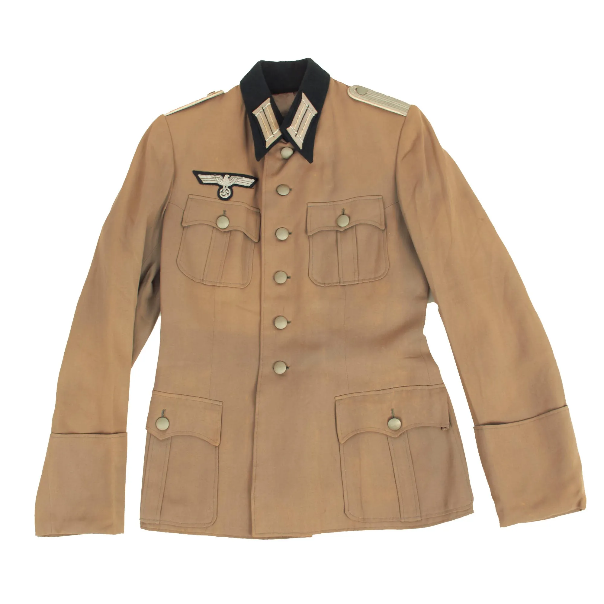 Original German WWII Heer Infantry Leutnant Officer's Summer Weight M36 Field Tunic