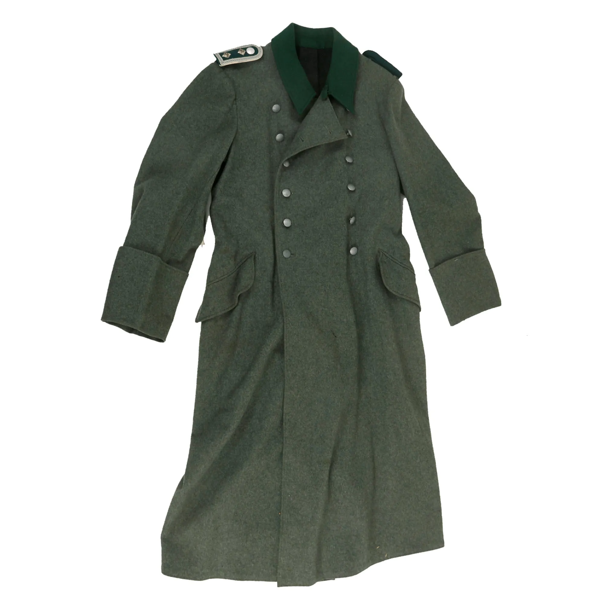 Original German WWII Heer Infantry Oberfeldwebel NCO M36 Wool Greatcoat