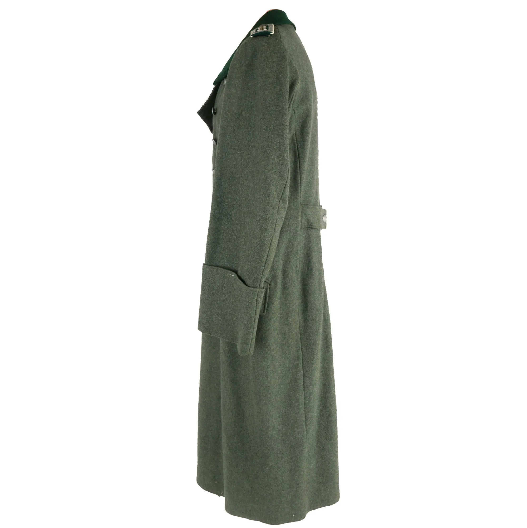 Original German WWII Heer Infantry Oberfeldwebel NCO M36 Wool Greatcoat