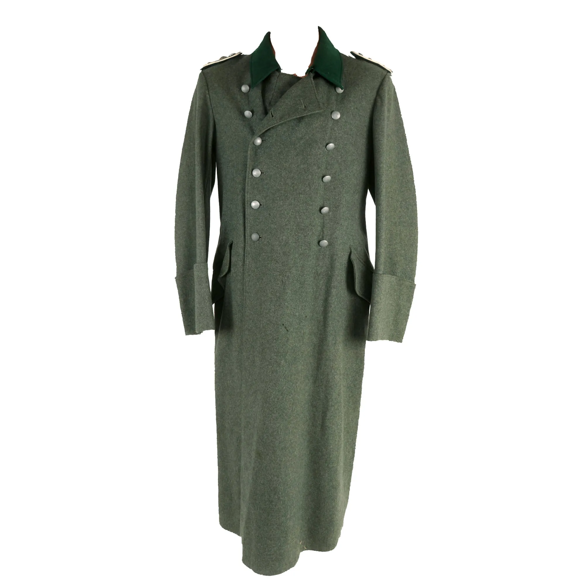 Original German WWII Heer Infantry Oberfeldwebel NCO M36 Wool Greatcoat