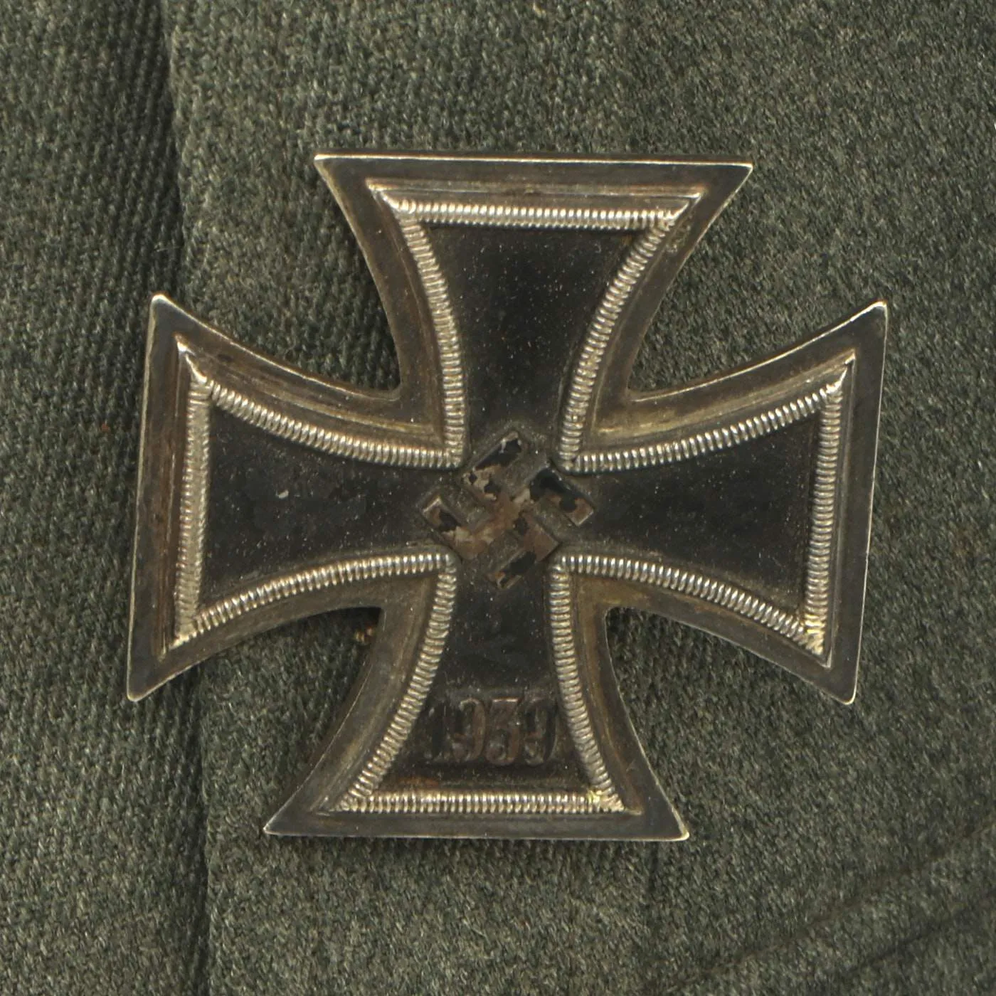 Original German WWII Panzer Tank Officer M40 Feldbluse with Badges - Dated 1942