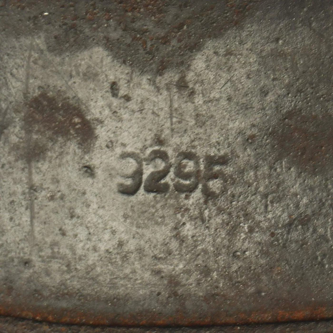 Original German WWII Service Worn M40 Single Decal Luftwaffe Helmet Shell with Textured Paint - SE62