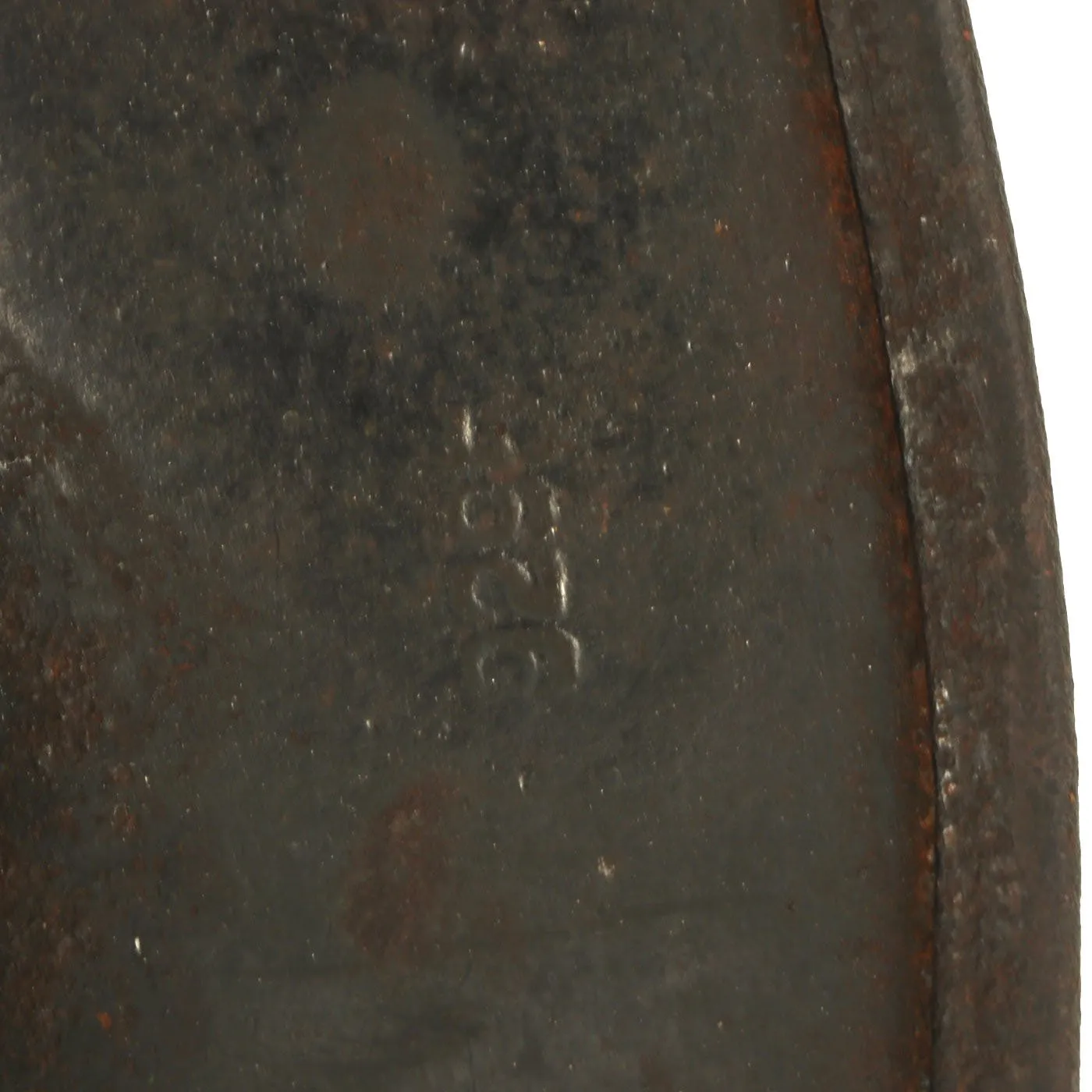 Original German WWII Service Worn M40 Single Decal Luftwaffe Helmet Shell with Textured Paint - SE62