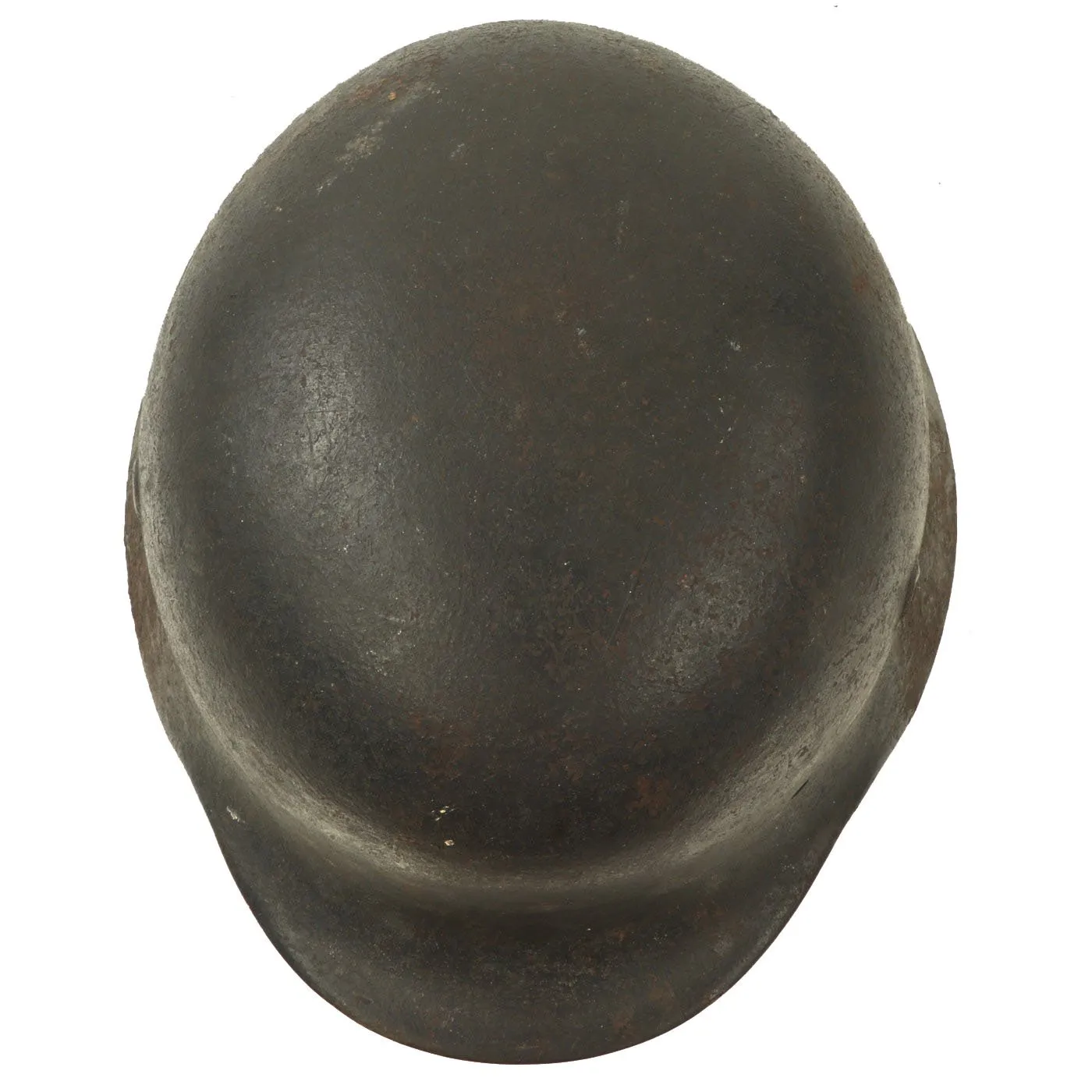 Original German WWII Service Worn M40 Single Decal Luftwaffe Helmet Shell with Textured Paint - SE62