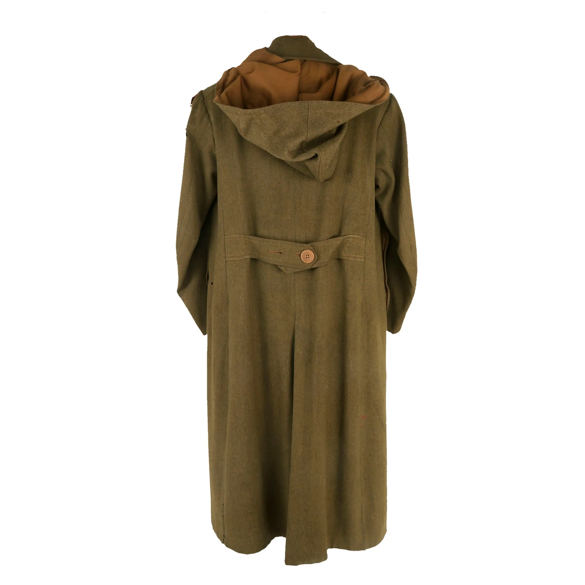 Original U.S. WWI Named 28th Keystone Division Judge Advocate’s Officer’s Greatcoat with Extremely Scarce Hood & Lieutenant Colonel Chicken Gut Ranks - Cleon Nivelle Berntheizel - Pennsylvania National Guard