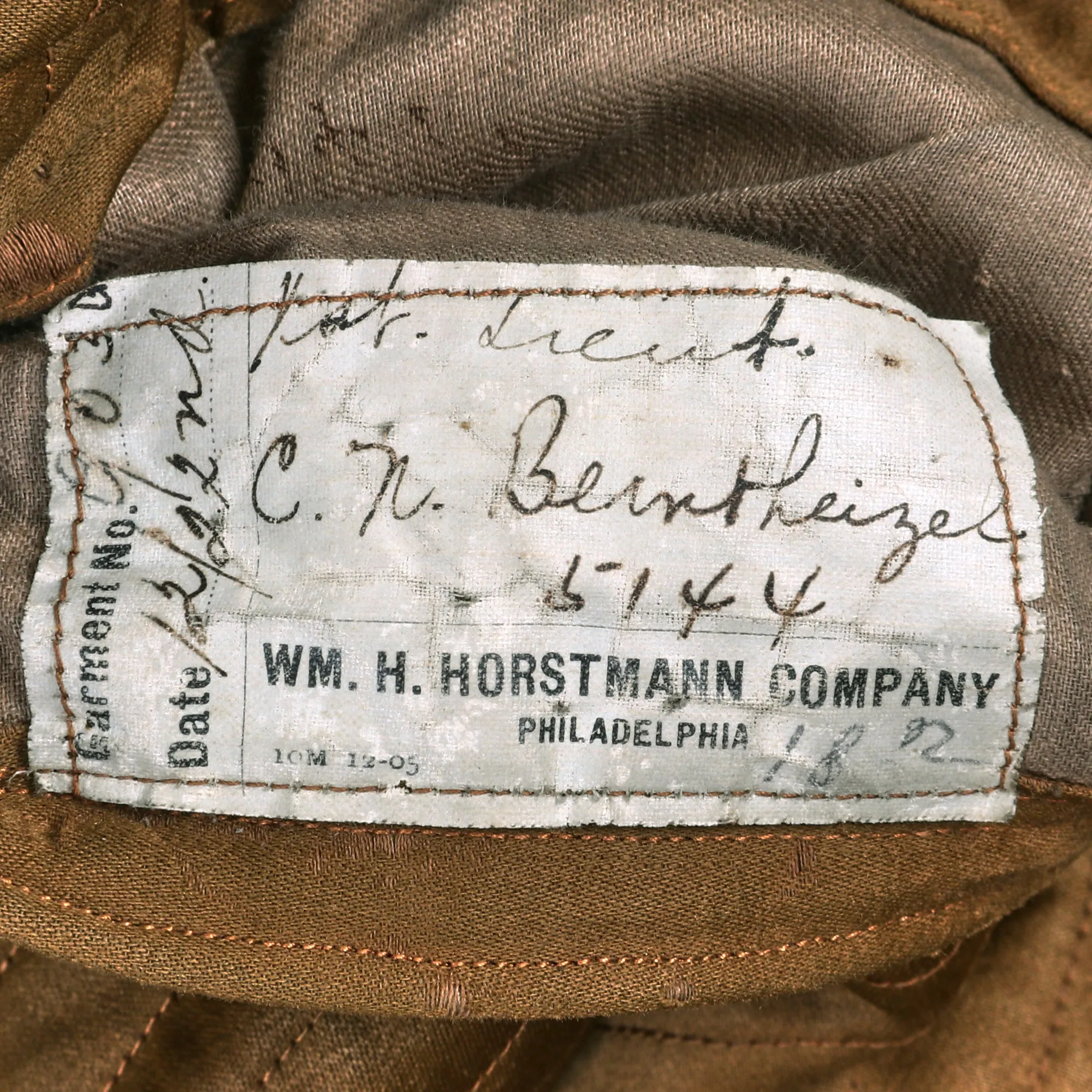 Original U.S. WWI Named 28th Keystone Division Judge Advocate’s Officer’s Greatcoat with Extremely Scarce Hood & Lieutenant Colonel Chicken Gut Ranks - Cleon Nivelle Berntheizel - Pennsylvania National Guard