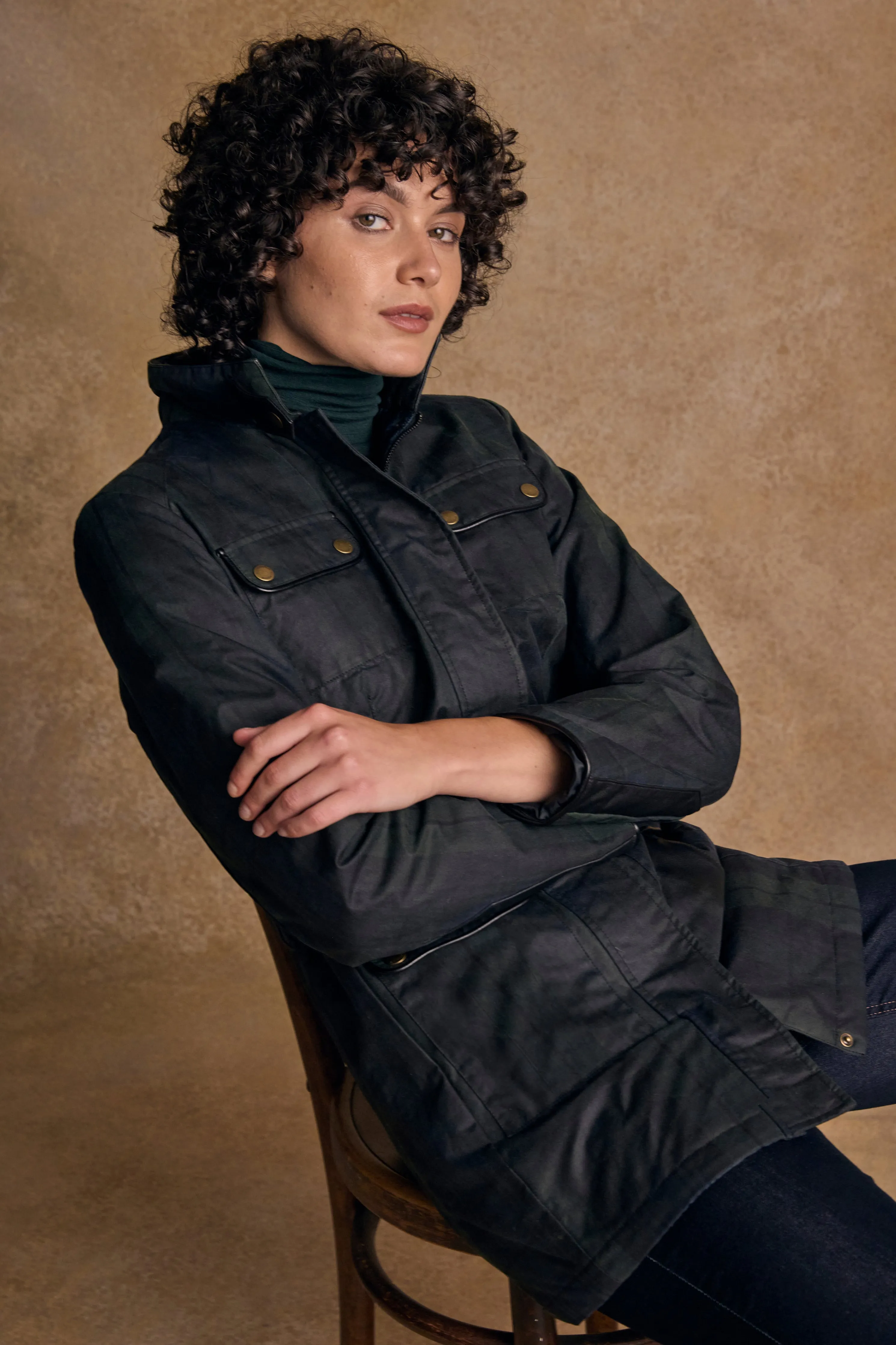 Orla Wax Jacket - Blackwatch