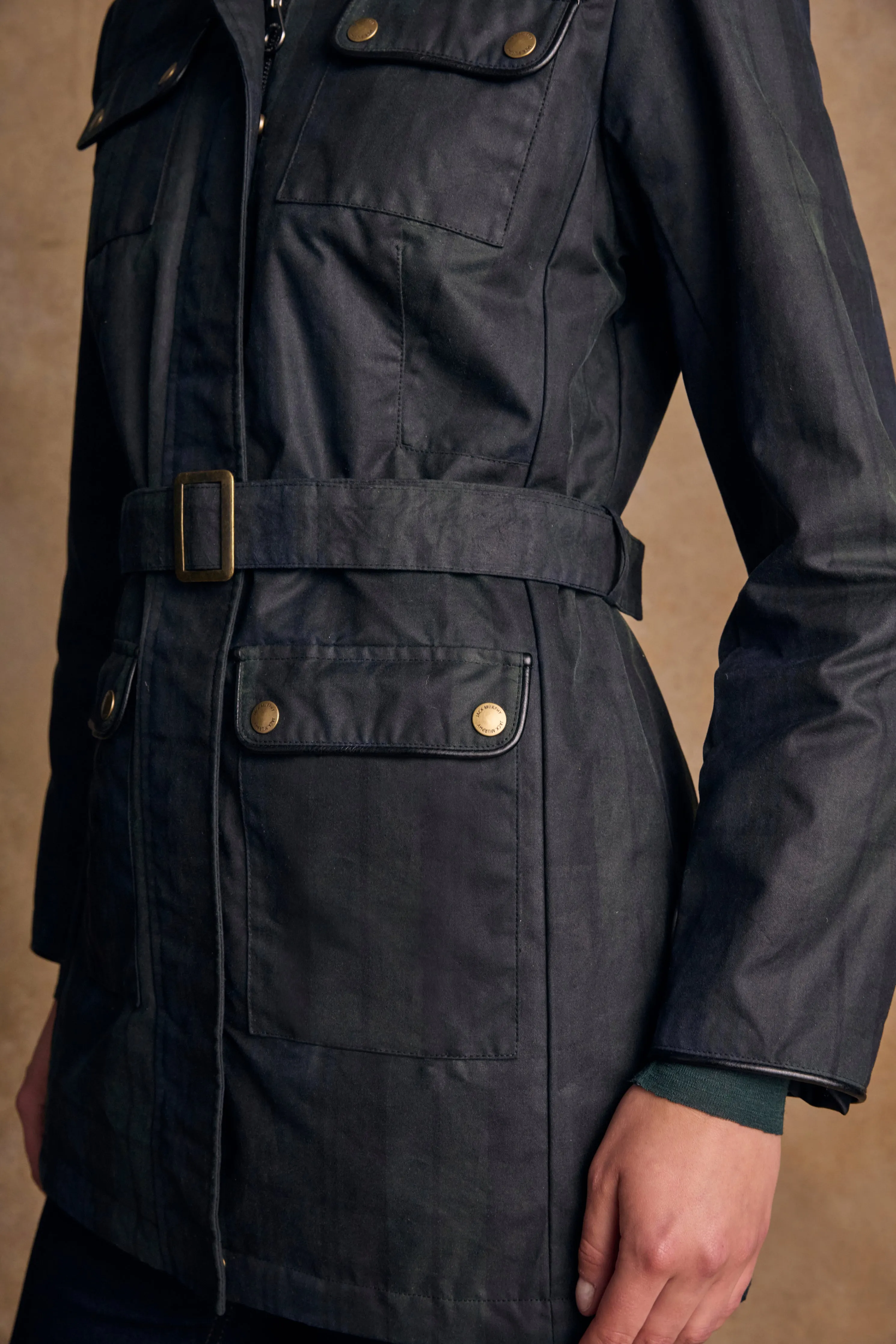 Orla Wax Jacket - Blackwatch