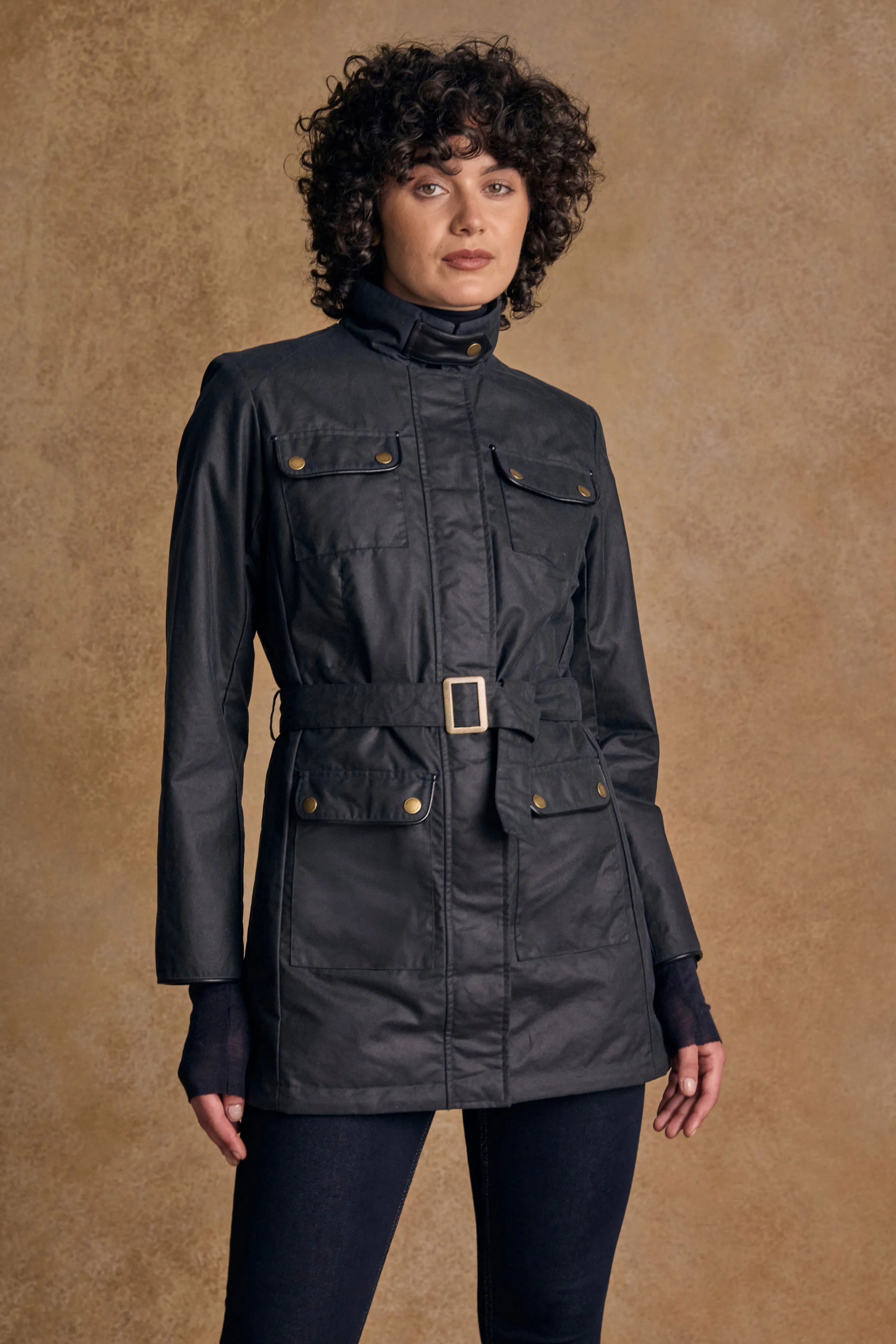 Orla Wax Jacket - Navy