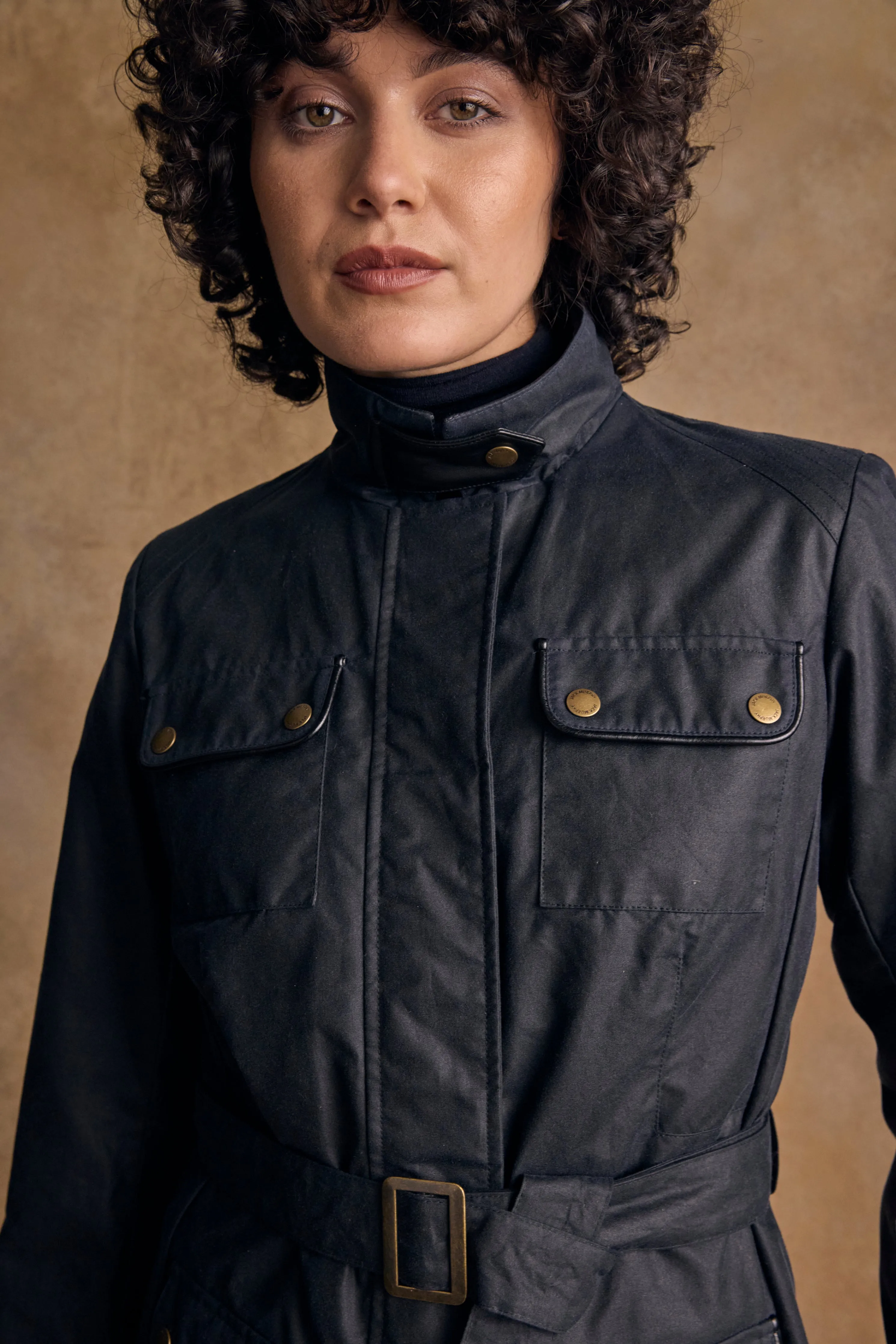 Orla Wax Jacket - Navy