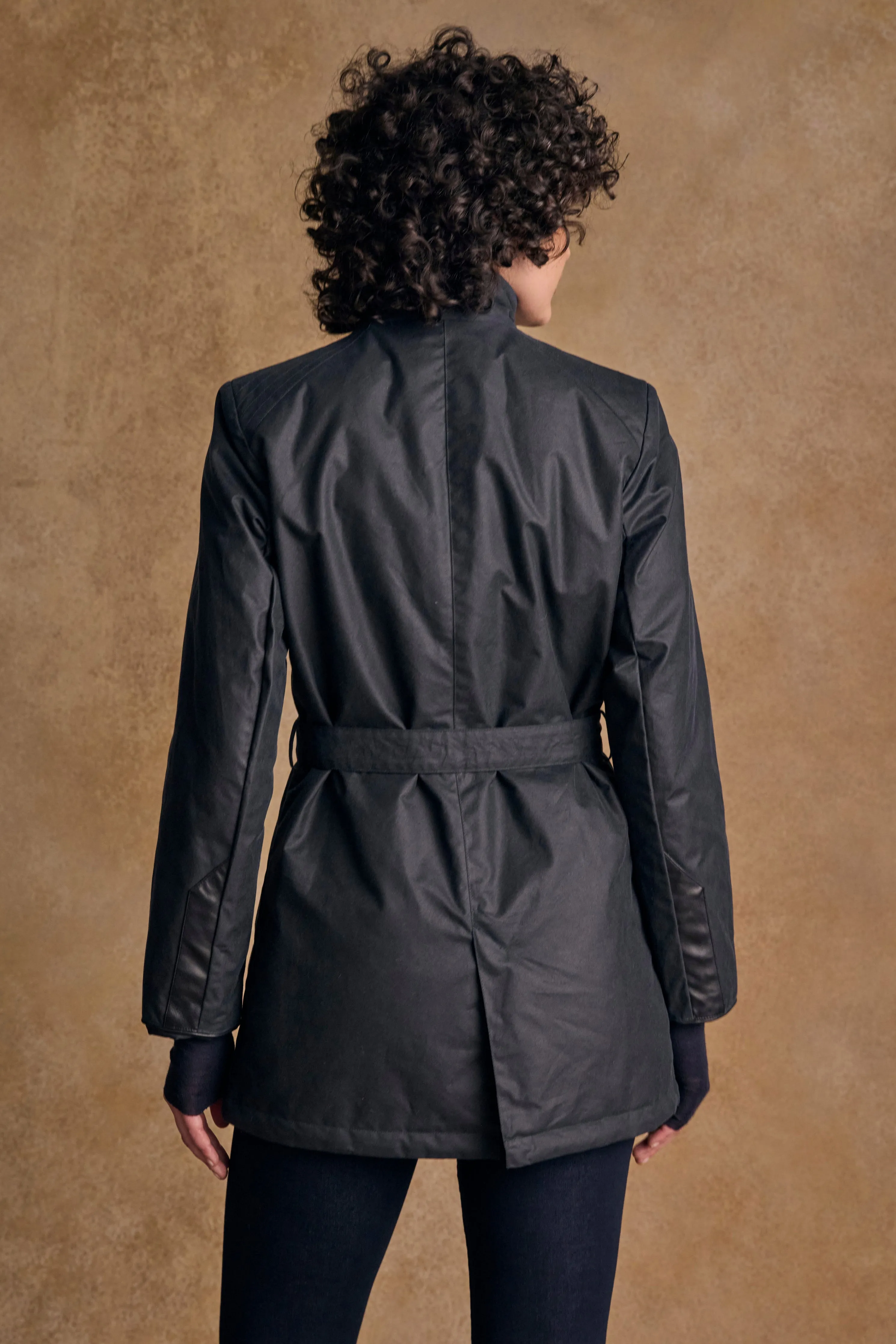 Orla Wax Jacket - Navy
