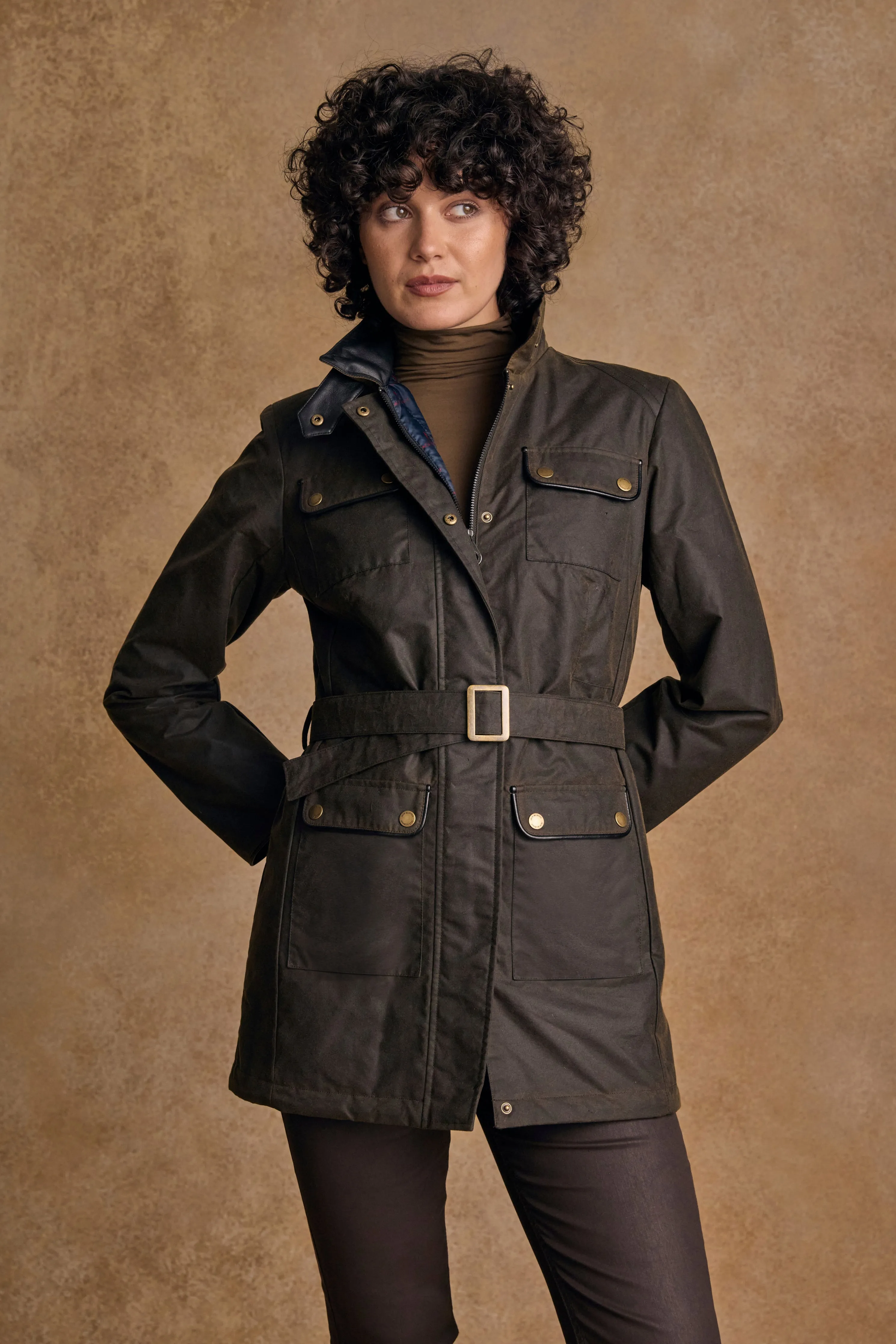 Orla Wax Jacket - Olive