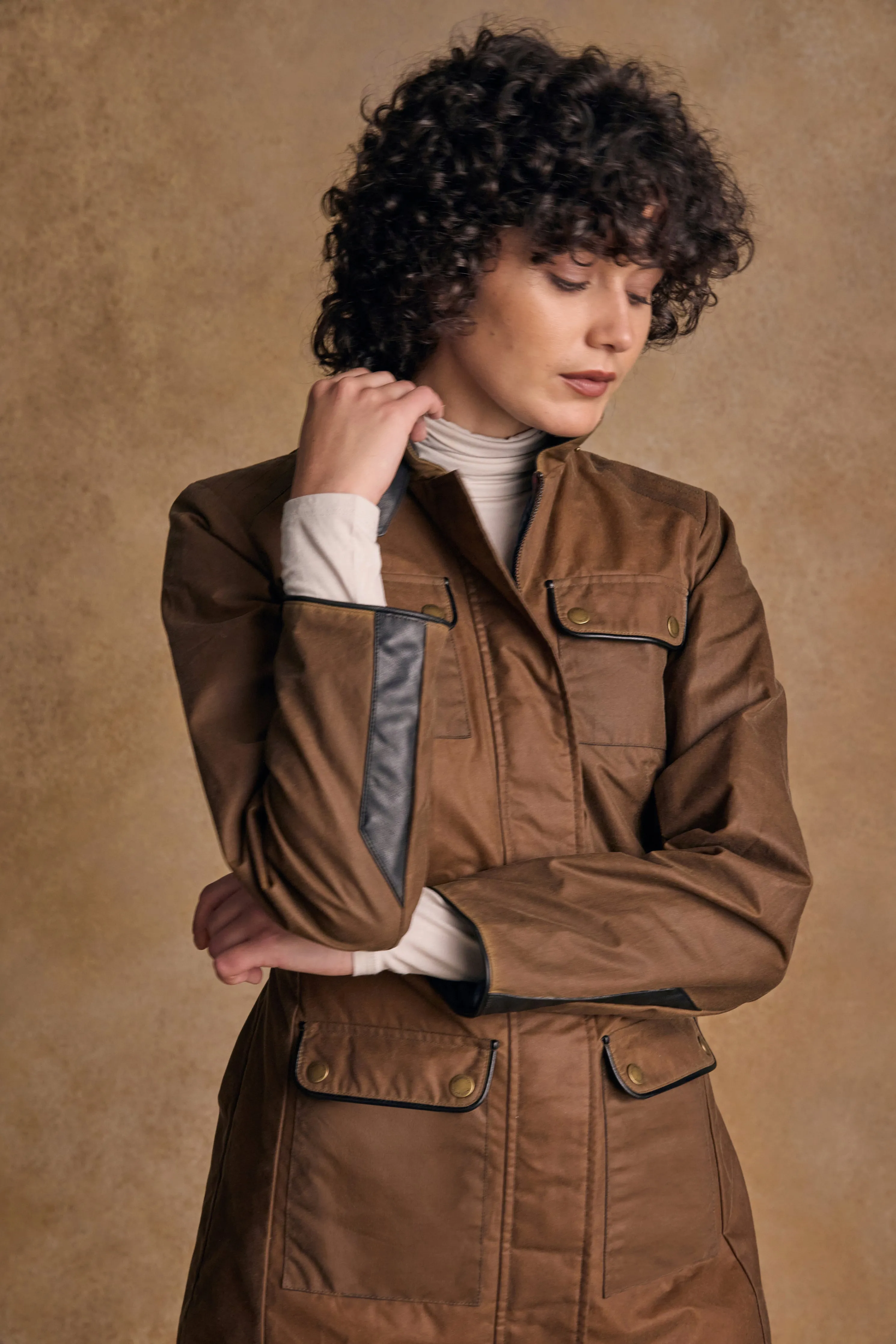 Orla Wax Jacket - Tan