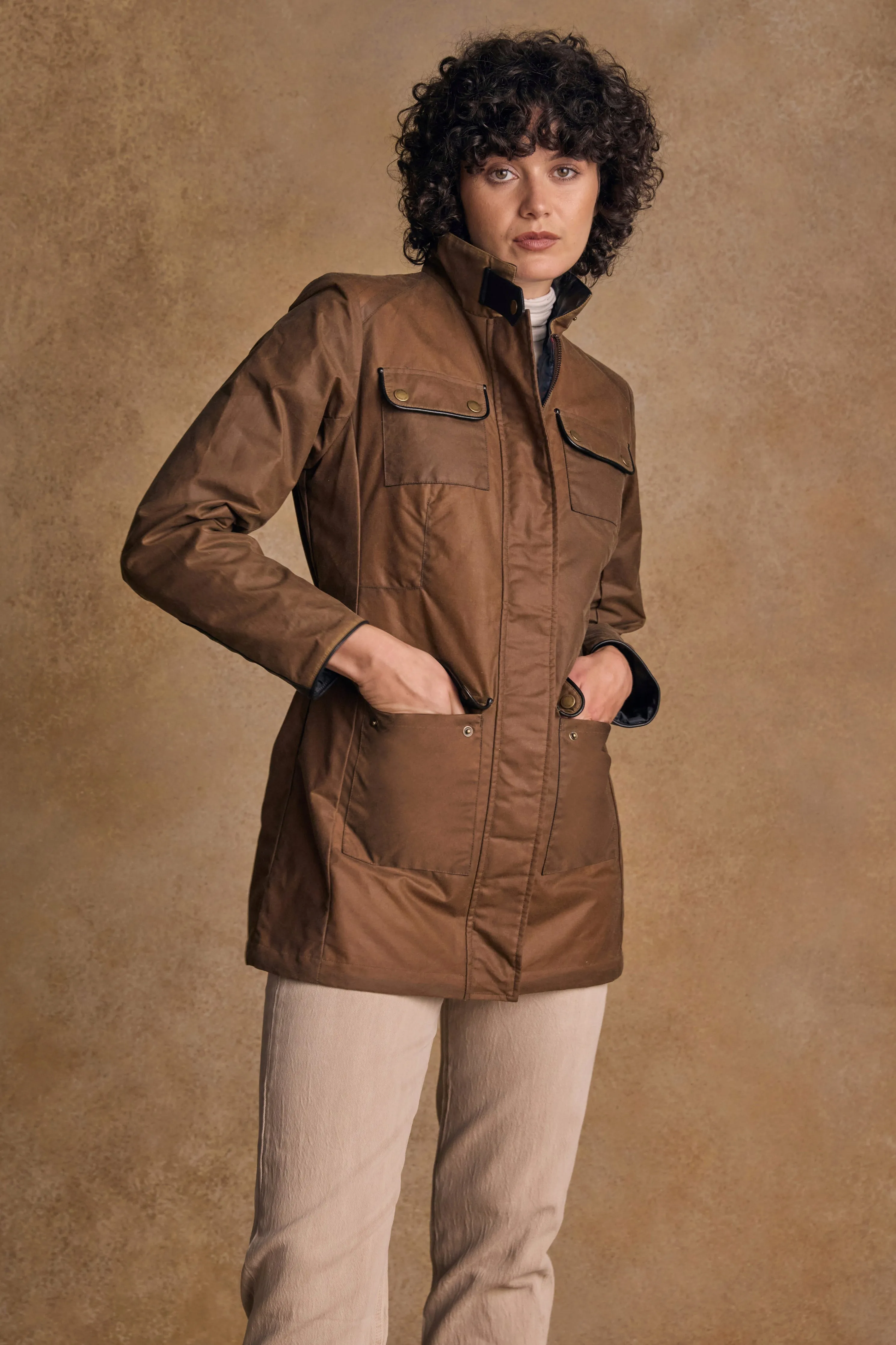 Orla Wax Jacket - Tan
