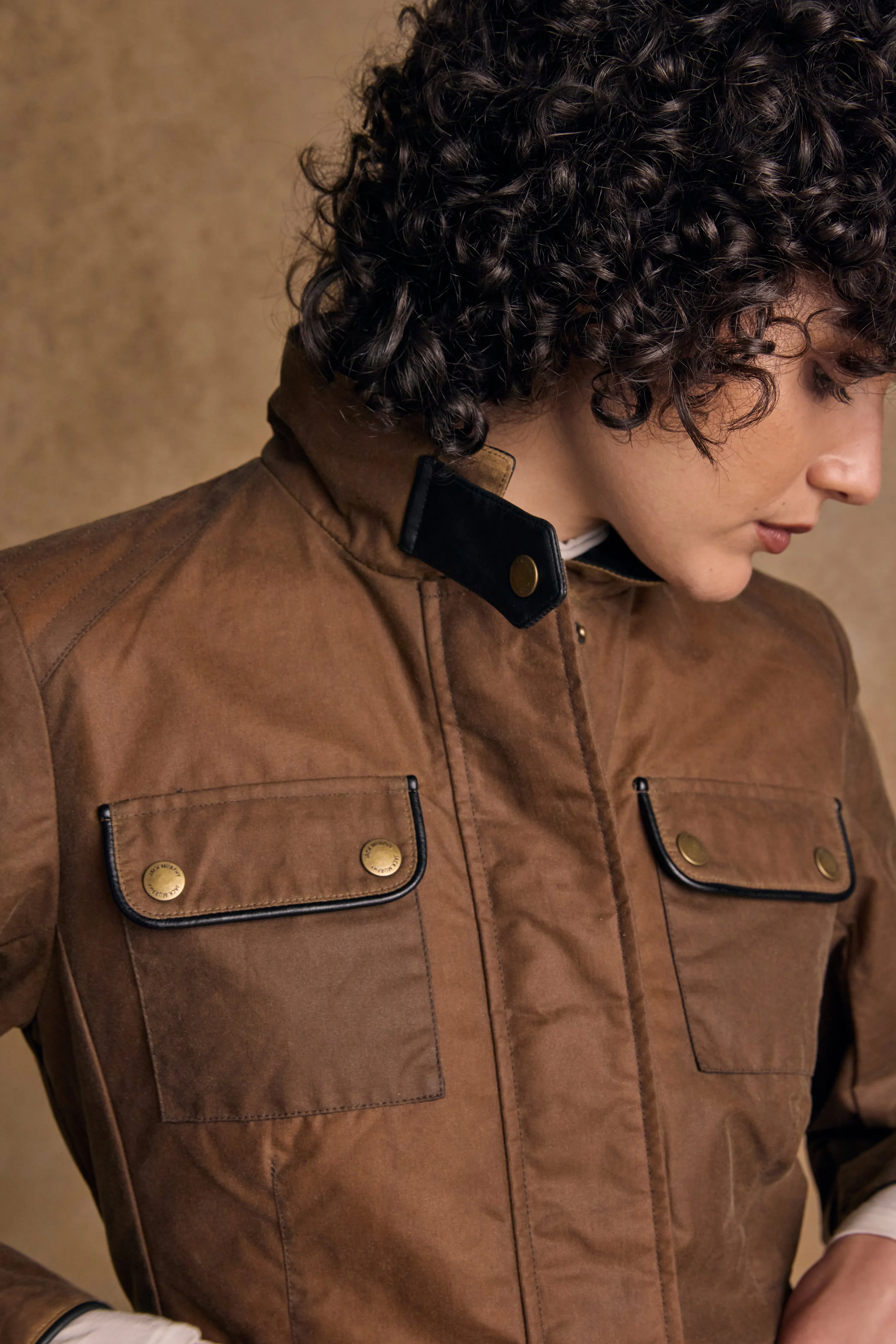Orla Wax Jacket - Tan