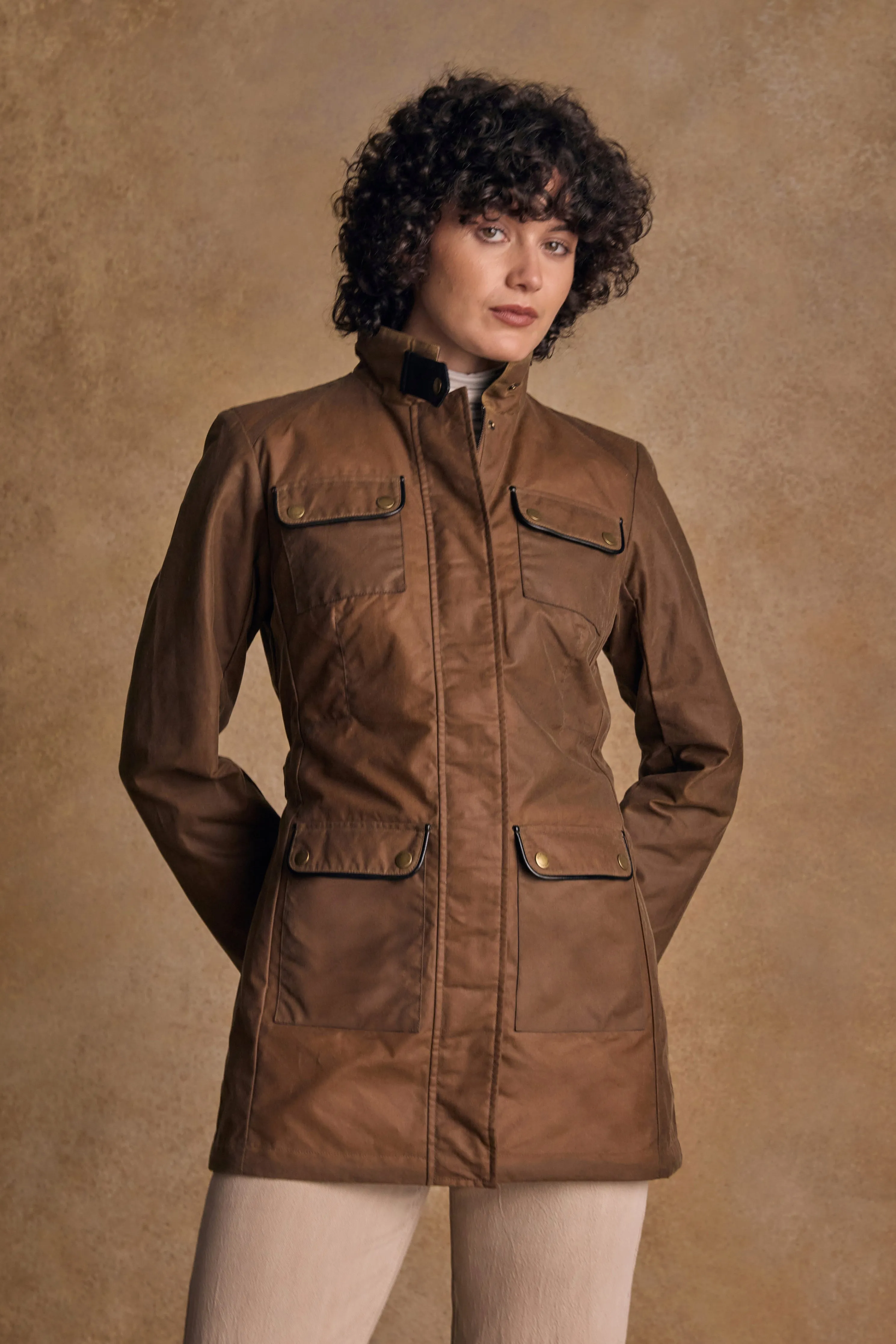 Orla Wax Jacket - Tan